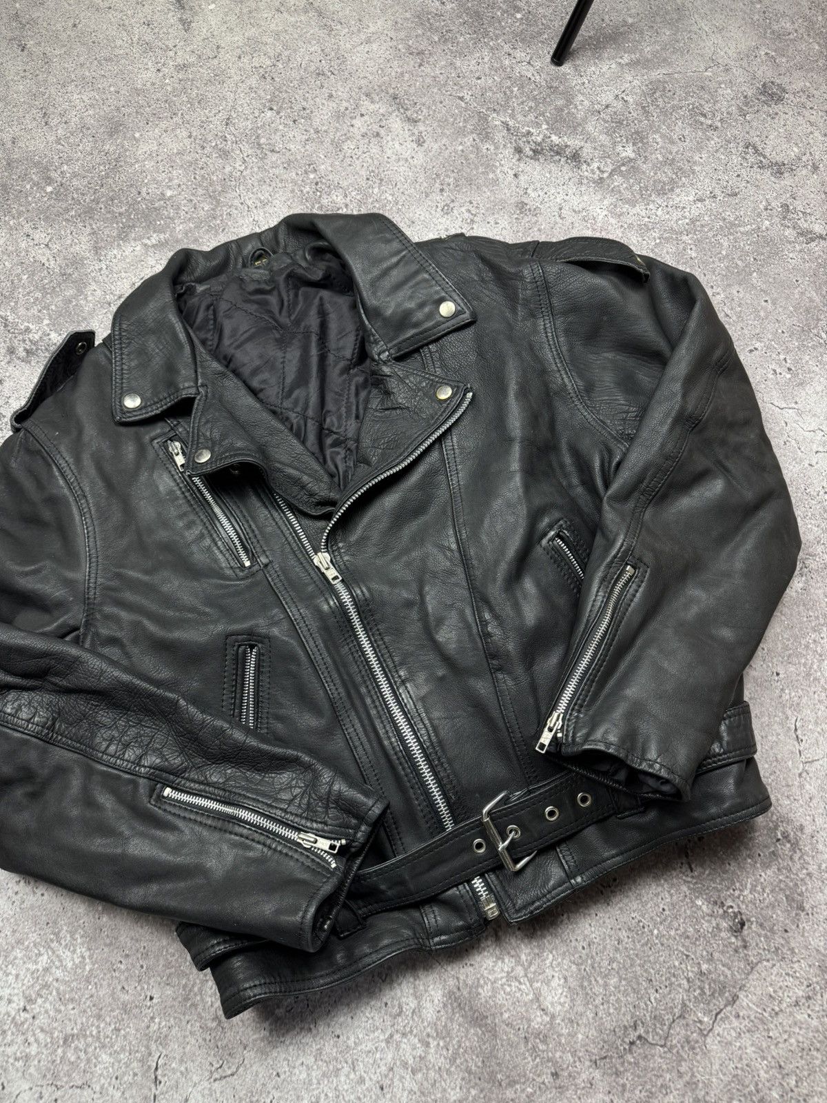 Diesel 🏍Vintage Leather Biker Jacket Motorcycle Diesel Style Size US S / EU 44-46 / 1 - 3 Thumbnail