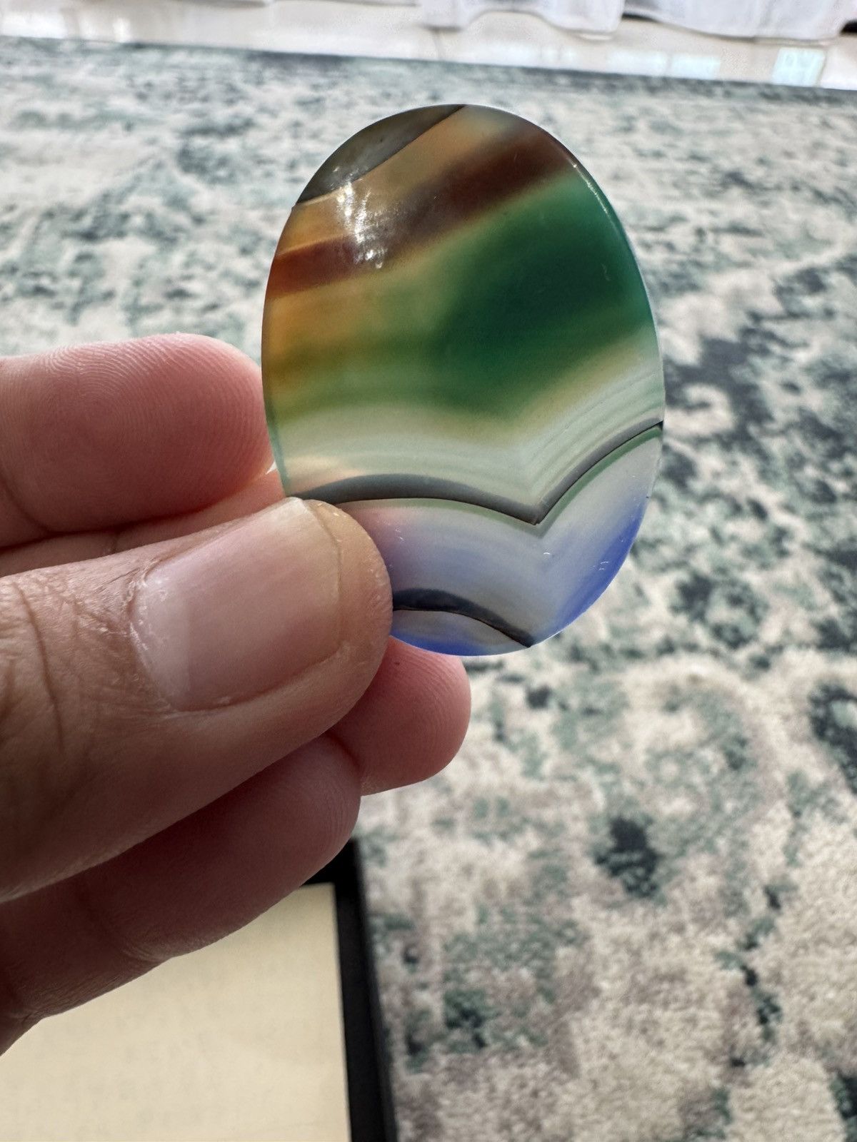 Jewelry × Vintage JAPAN ORIGIN 9.86crt PAINTED AGATE Size ONE SIZE - 3 Thumbnail