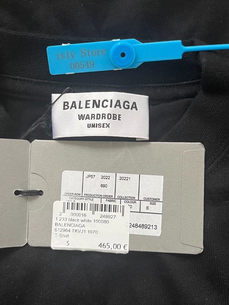 Balenciaga Balenciaga Letter Logo Print Short Sleeve Regular T-Shirt Size US S / EU 44-46 / 1 - 5 Thumbnail