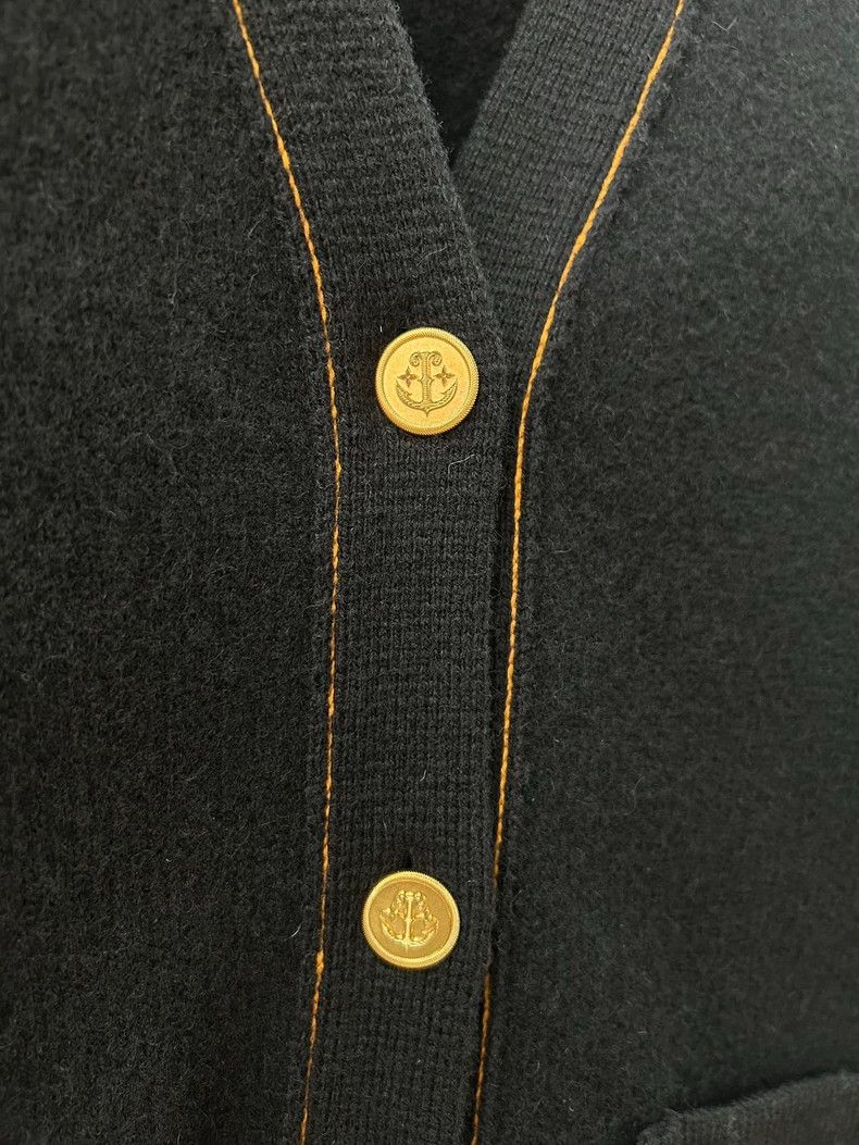 Louis Vuitton Louis Vuitton Black wool and cashmere V-neck knit cardigan Size US S / EU 44-46 / 1 - 5 Thumbnail