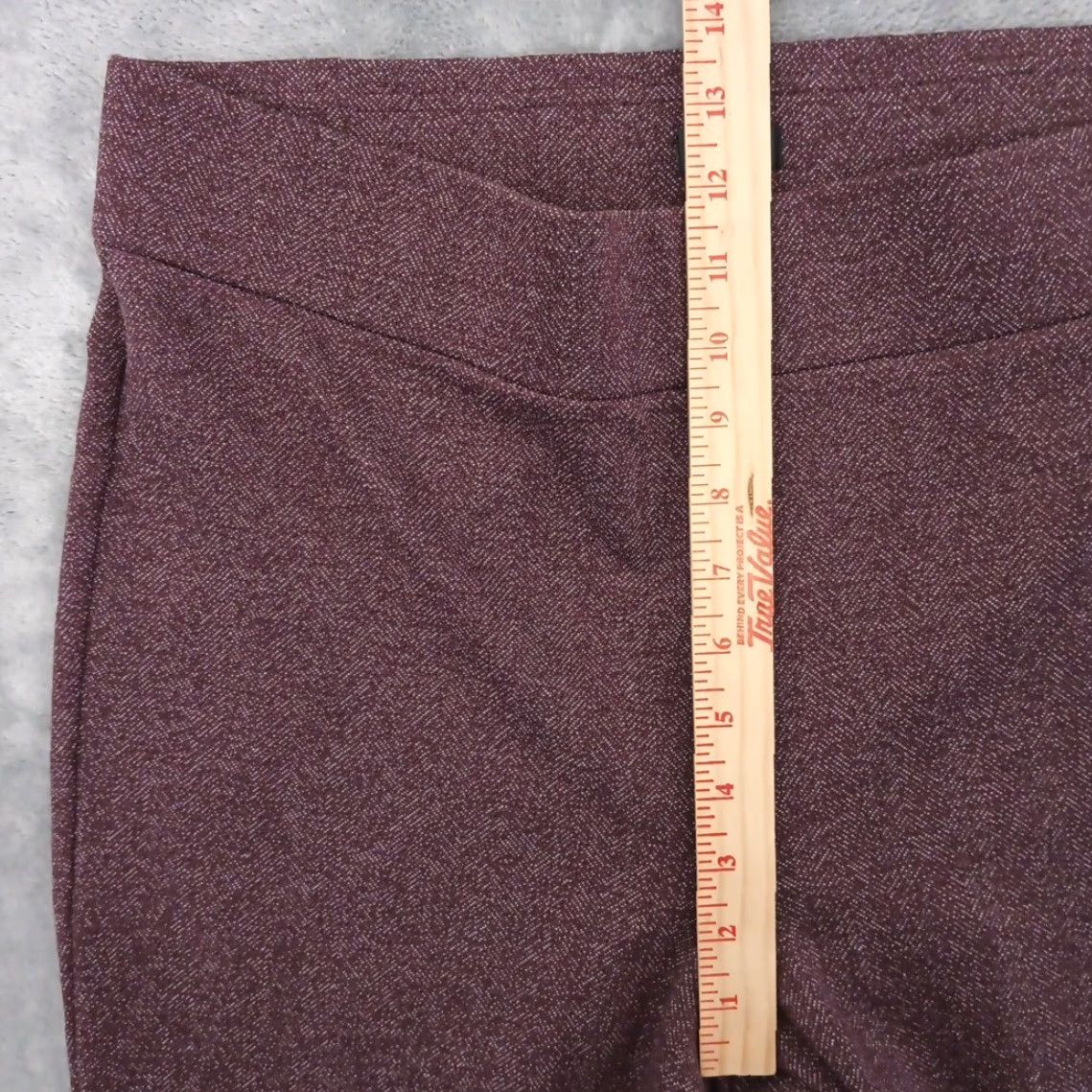 Ann Taylor Ann Taylor Loft Purple Skinny Ankle Pants Womens Large High Rise Pull On 33x27 Regular Deadstock? No — Vintage: No Size 36" / US 14 / IT 50 - 3 Thumbnail