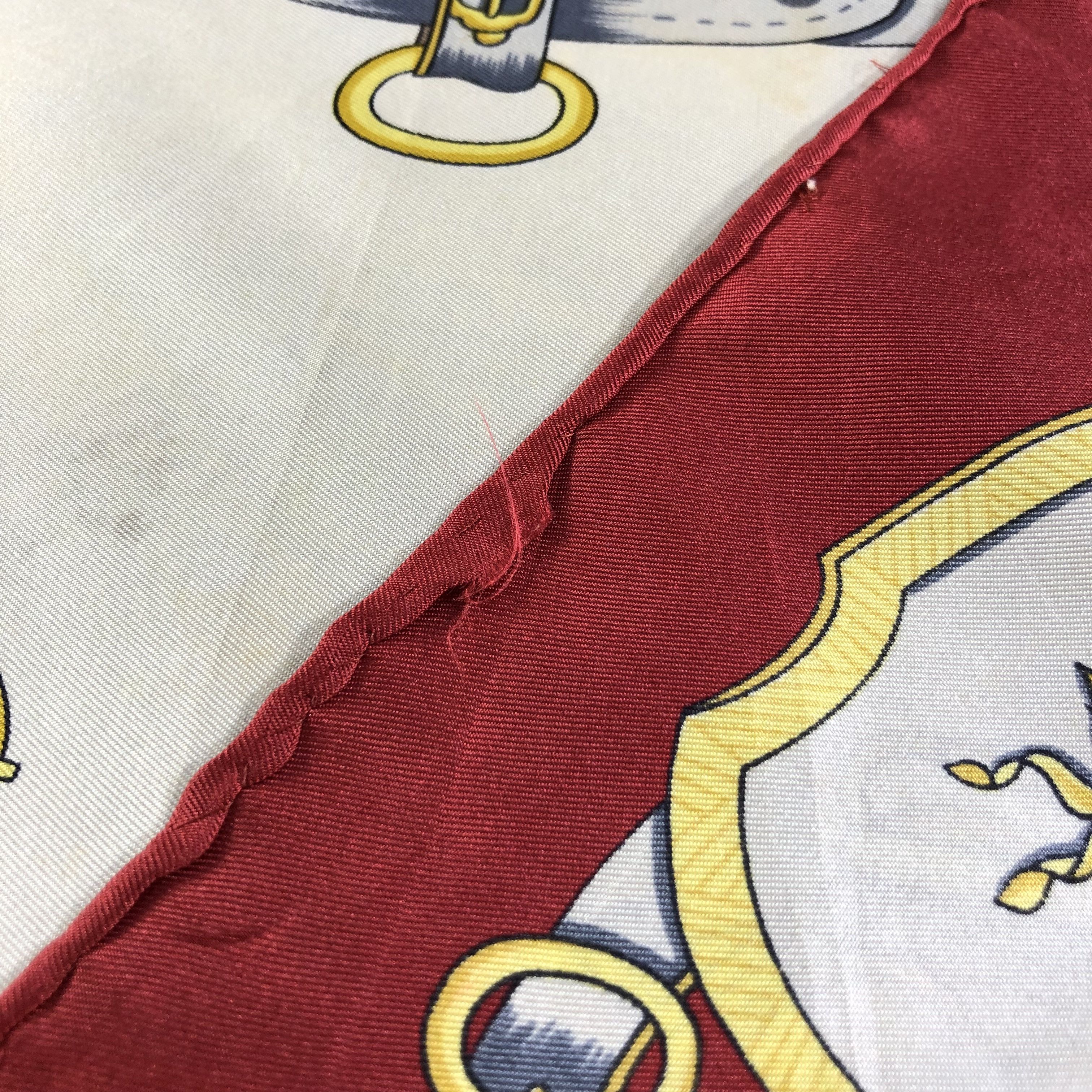Vintage Manolo Borromeo Luxury Hand Rolled Silk Scarf M433 Size ONE SIZE - 5 Thumbnail