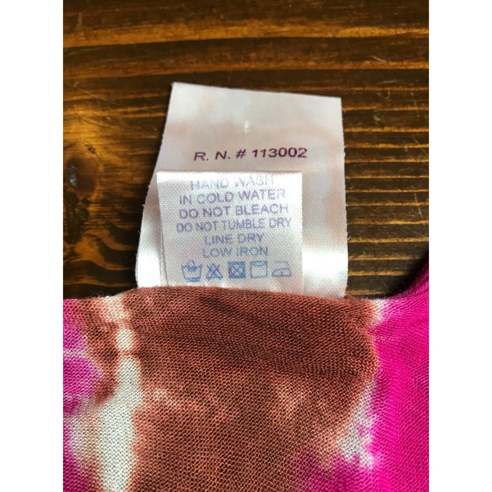 Vintage India Boutique Tank Top Women's One Size Blue Pink Brown White Tie Dye Sleeveless Scoop Neck Casual Regular Size ONE SIZE - 6 Thumbnail