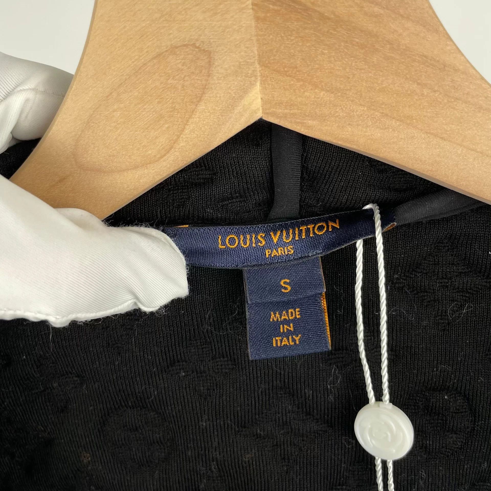 Louis Vuitton LV Cotton All Over Print Black Hoodie Size US S / EU 44-46 / 1 - 3 Thumbnail