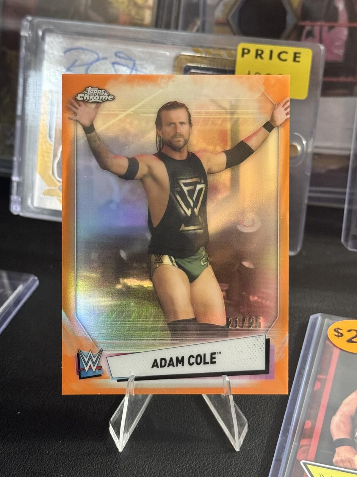 Other 2021 Topps Chrome WWE Orange Refractor /25 Adam Cole #72 Size ONE SIZE - 1 Thumbnail