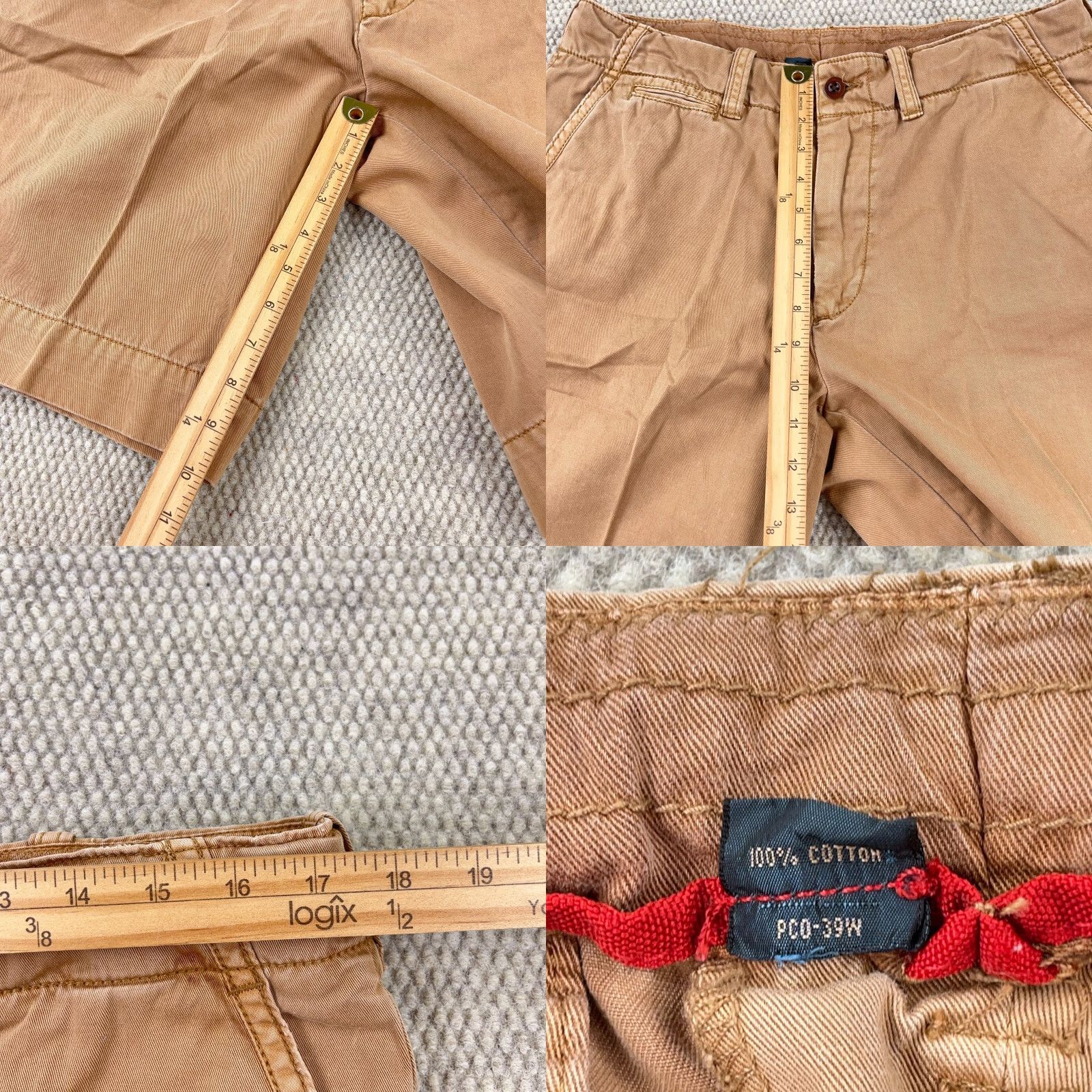 Polo Ralph Lauren VINTAGE Polo Ralph Lauren Chino Shorts Mens 34 Brown Twill Flat Front Pockets 10" Inseam Fade Wash Casual Regular Modern Size US S / EU 44-46 / 1 - 8 Thumbnail