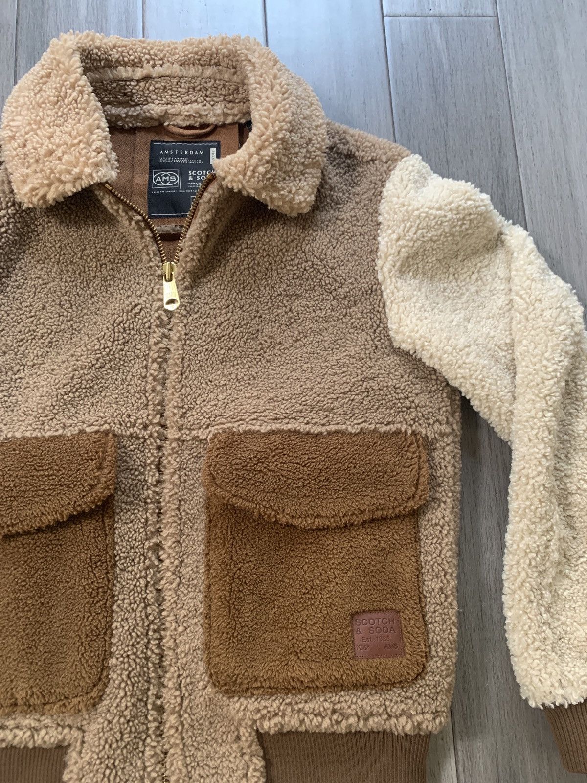 Scotch & Soda Brown High End Sherpa Jacket Size US S / EU 44-46 / 1 - 2 Thumbnail