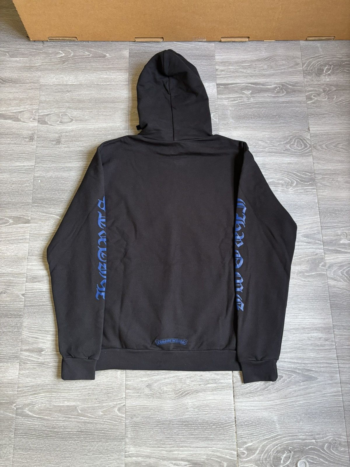 Chrome Hearts Chrome Hearts Black Blue Vertical Logo Hoodie Size US M / EU 48-50 / 2 - 3 Thumbnail