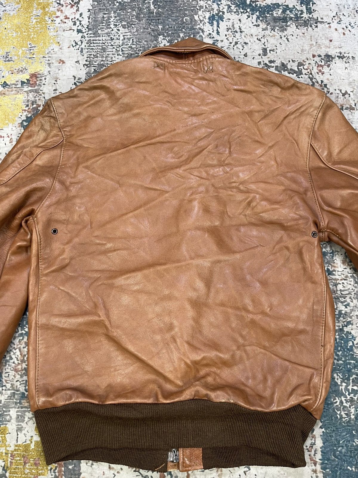 Vtg Vanson Leather Type A-2 Flight Jacket