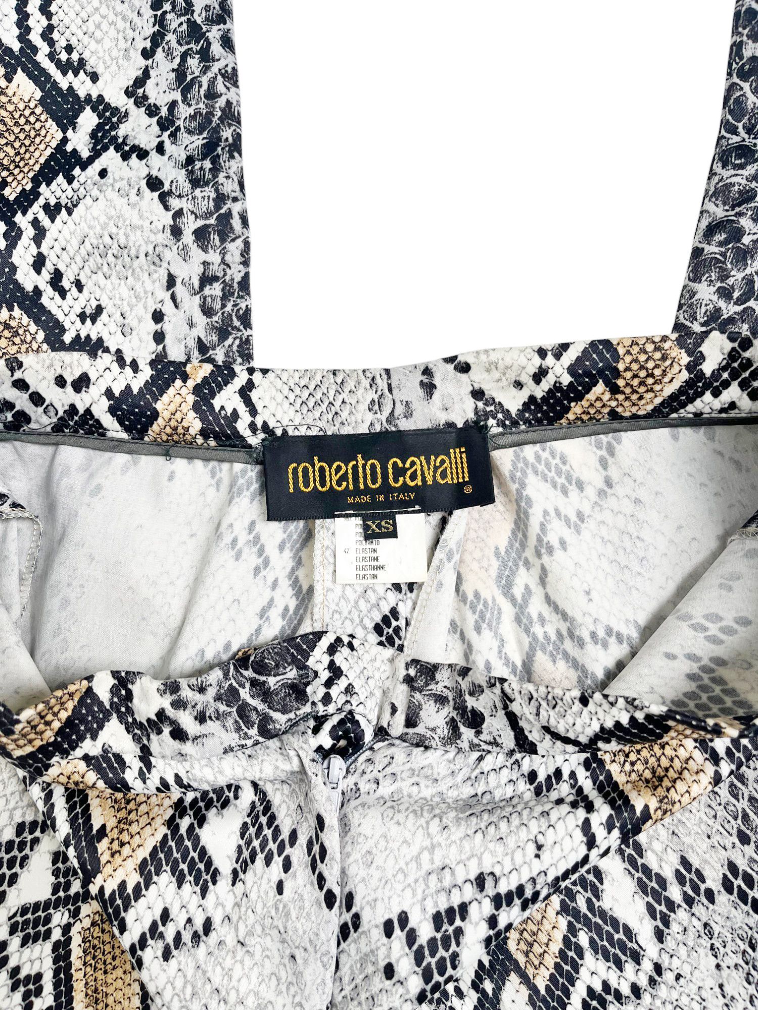 Roberto Cavalli F/W 1998 Python Grey Pants Size 26" / US 2 / IT 38 - 9 Thumbnail