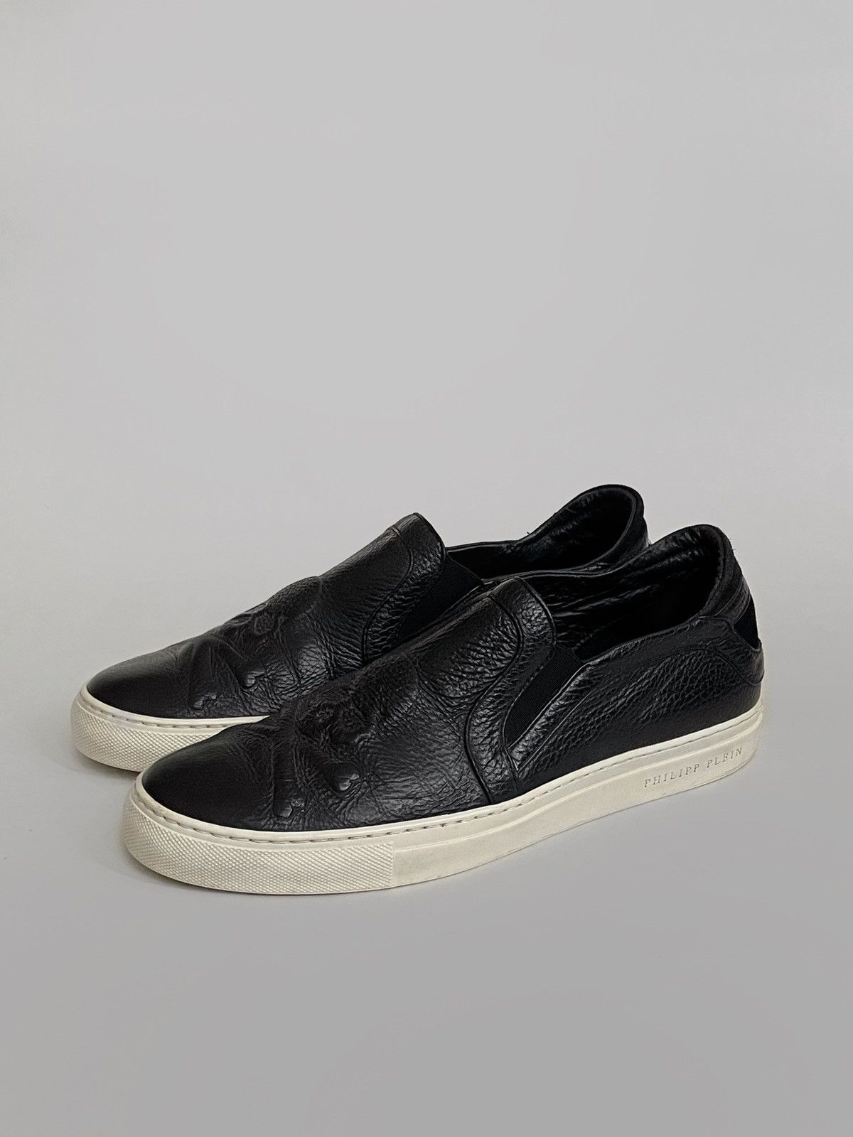 Philipp Plein Philipp Plein skull leather slip on sneakers Size US 8.5 / EU 41-42 - 1 Thumbnail