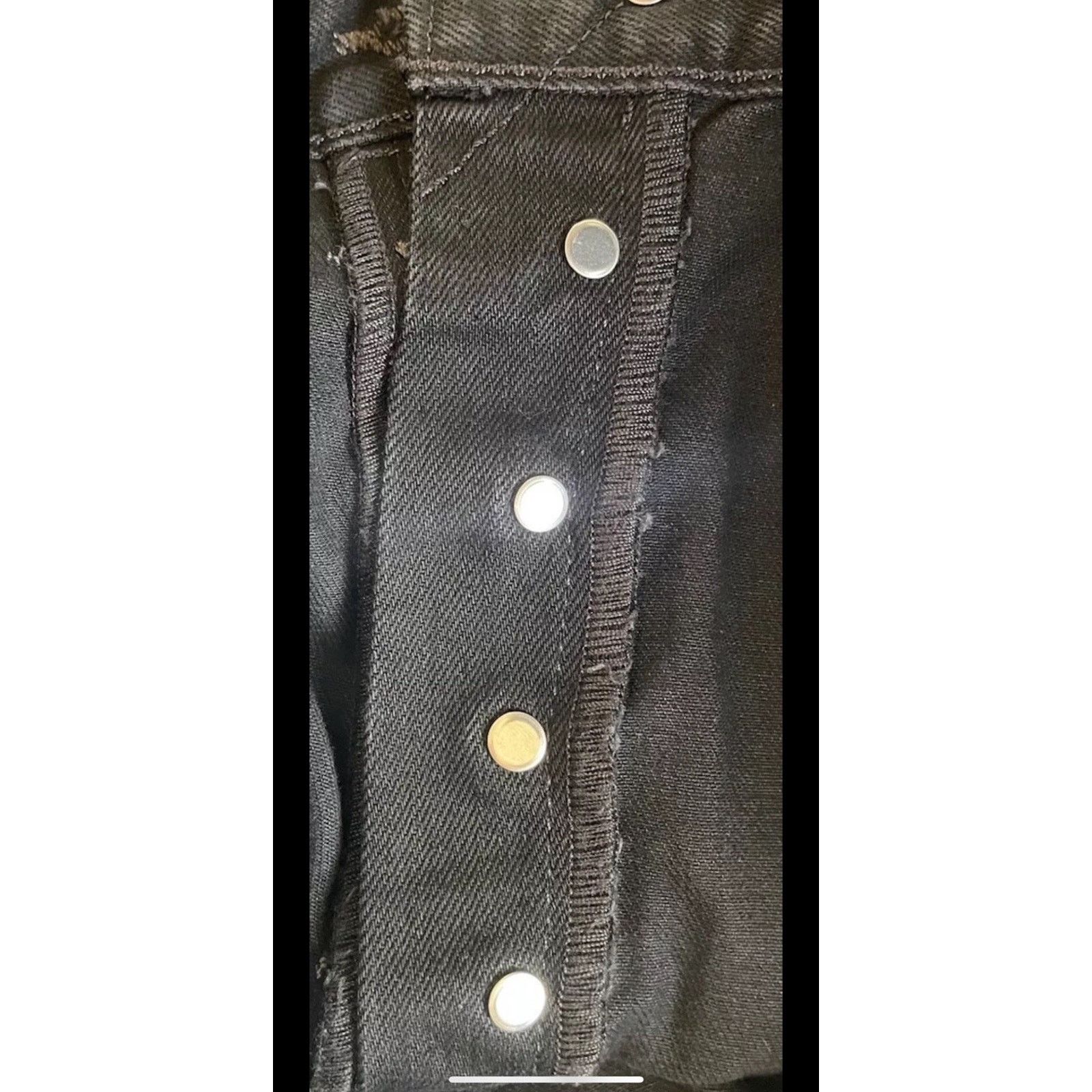 Levi's 2012 New Men's 44x32 Levi's 501 Button Fly Black Jeans Read Size US 44 / EU 60 - 7 Thumbnail