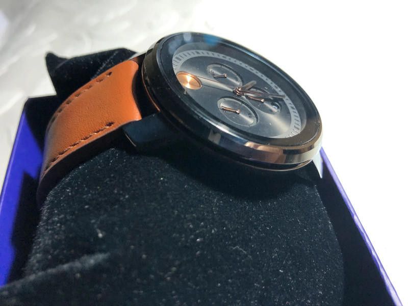 Movado Movado Bold men's brown leather strap watch Size ONE SIZE - 5 Thumbnail