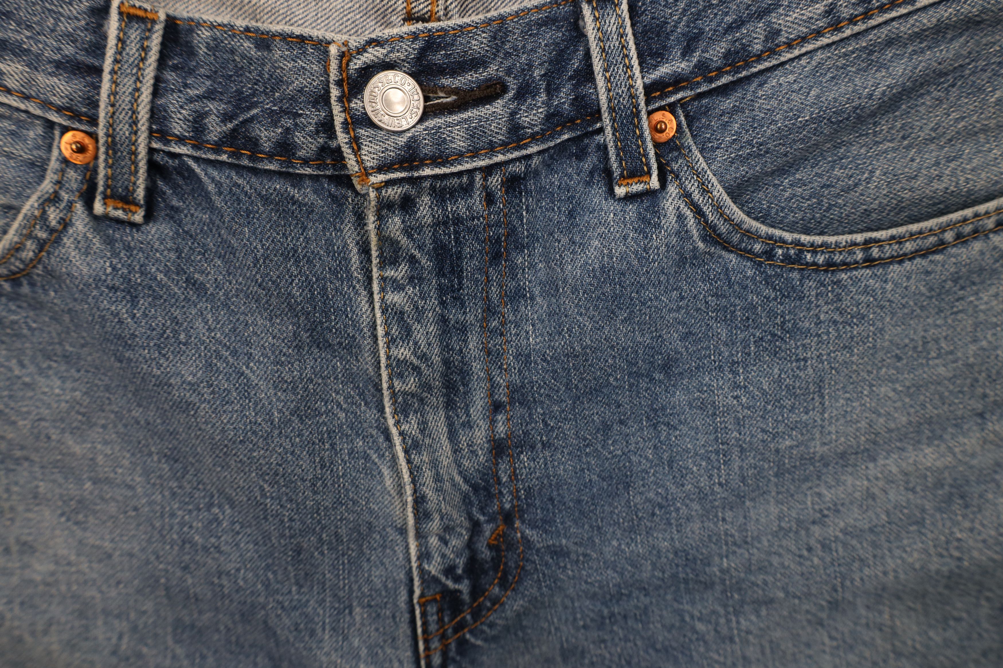 Levi's Vintage 90s Levis 505 Above Knee Regular Fit Denim Shorts Size US 33 - 6 Thumbnail