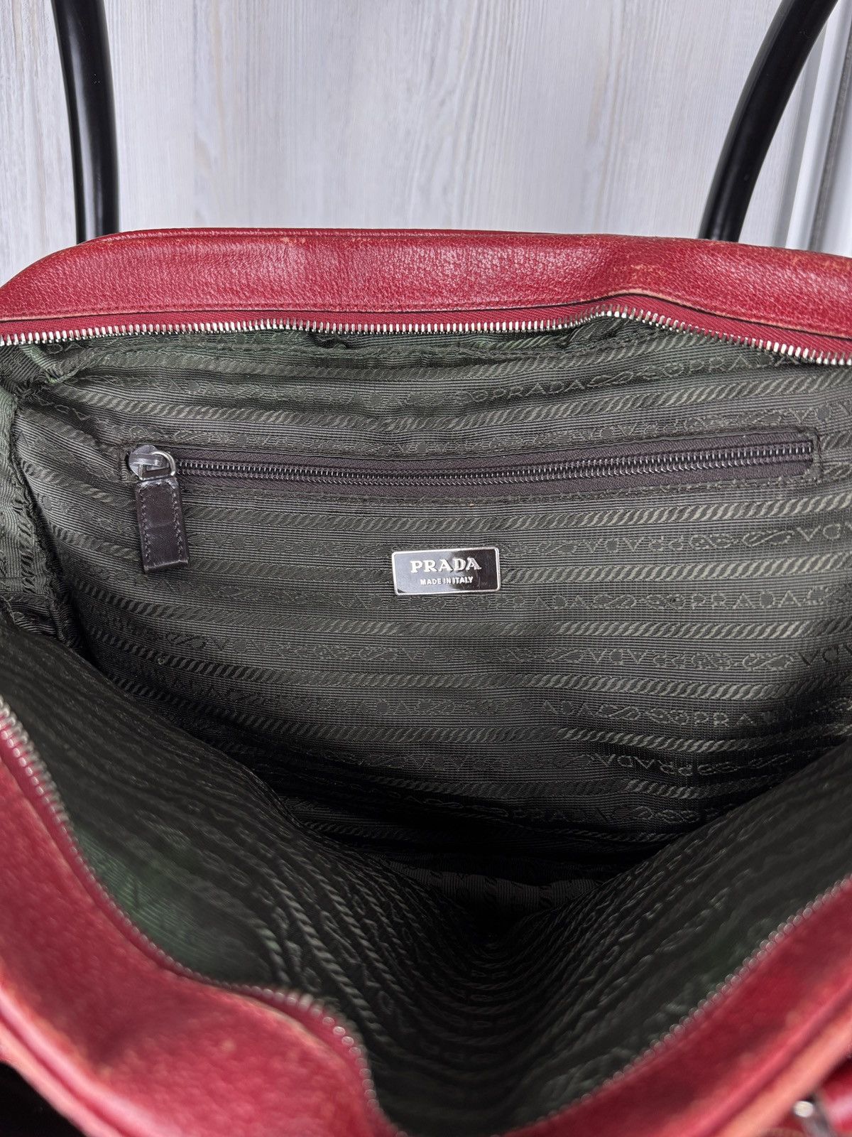 Prada Prada Saffiano Red leather handbag Size ONE SIZE - 17 Thumbnail