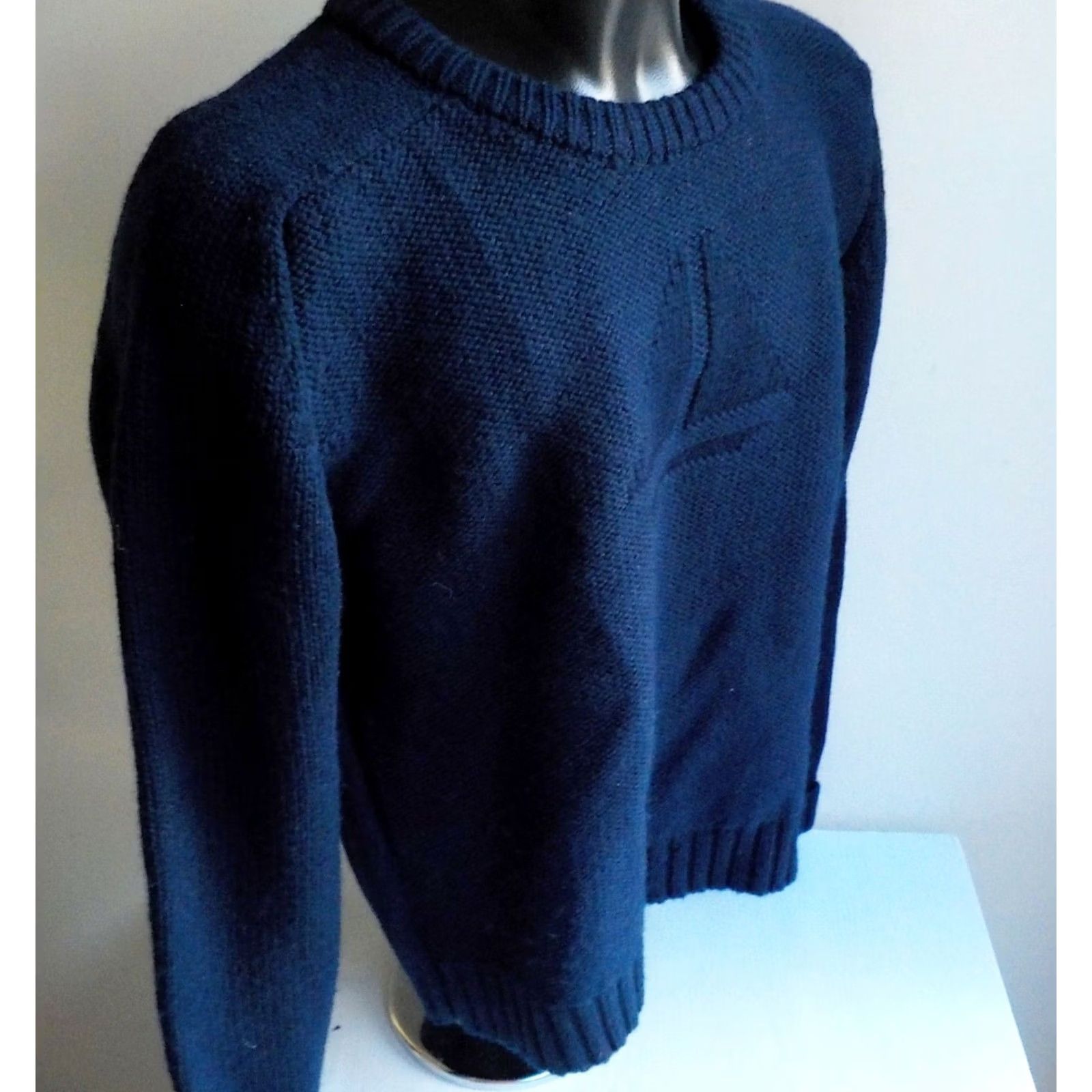 Vintage VINTAGE Abbey Sportwear Bermuda Crewneck Sweater Navy 100% Pure Wool Large Mens Sailboat Knit Pullover Shirt Size US L / EU 52-54 / 3 - 3 Thumbnail