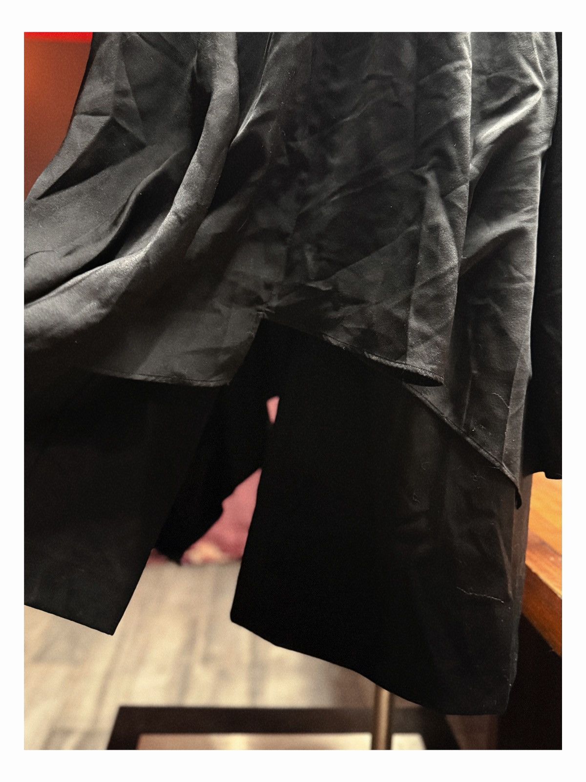 Other Layered Black Skirt-Shorts with High Waist & Button Front Size US 29 - 6 Thumbnail