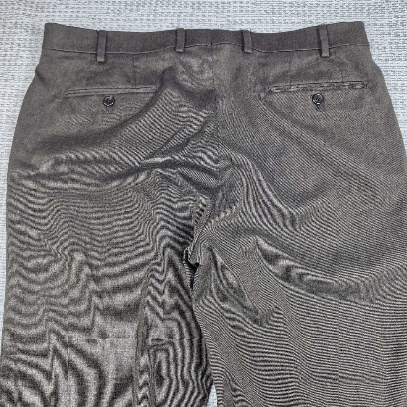 Ralph Lauren Lauren Ralph Lauren Dress Pants Mens 36x32 Brown Flat Front Stretch Straight Leg Size US 36 / EU 52 - 4 Thumbnail