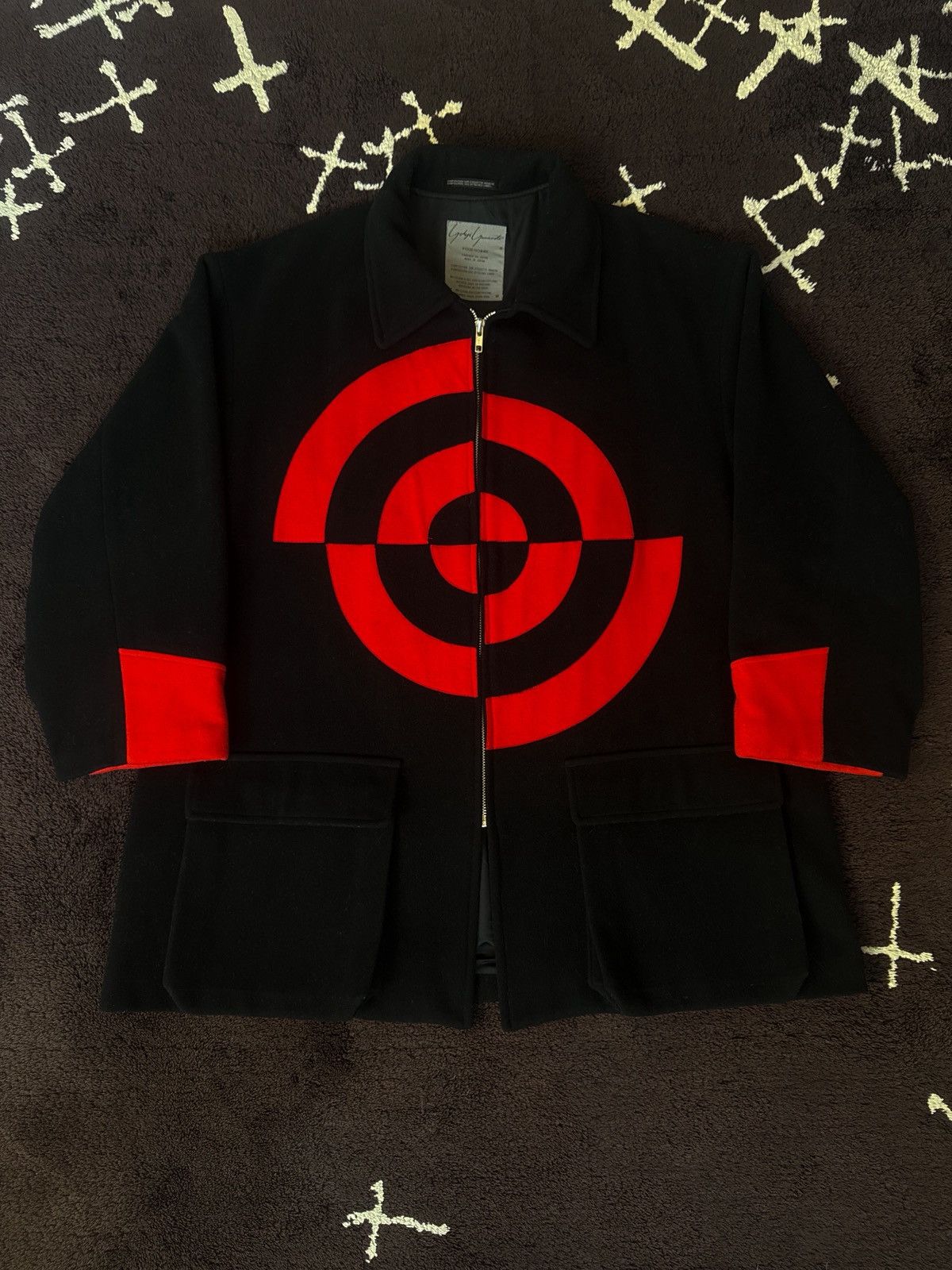 Yohji Yamamoto Yohji Yamamoto Pour Homme AW90 bullseye hunting jacket Size US L / EU 52-54 / 3 - 2 Thumbnail