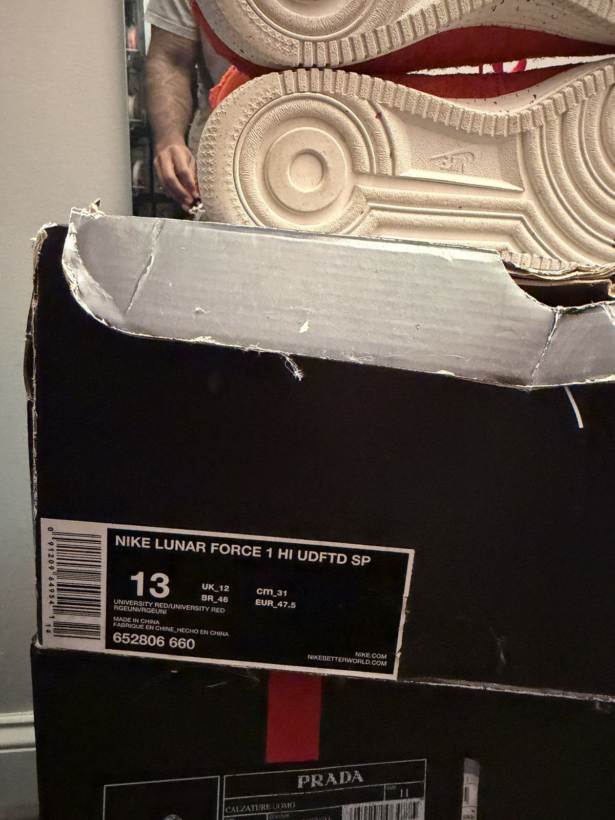 Nike × Undefeated Nike x UNDFTD Lunarforce Hi Size 13 Size US 13 / EU 46 - 7 Thumbnail