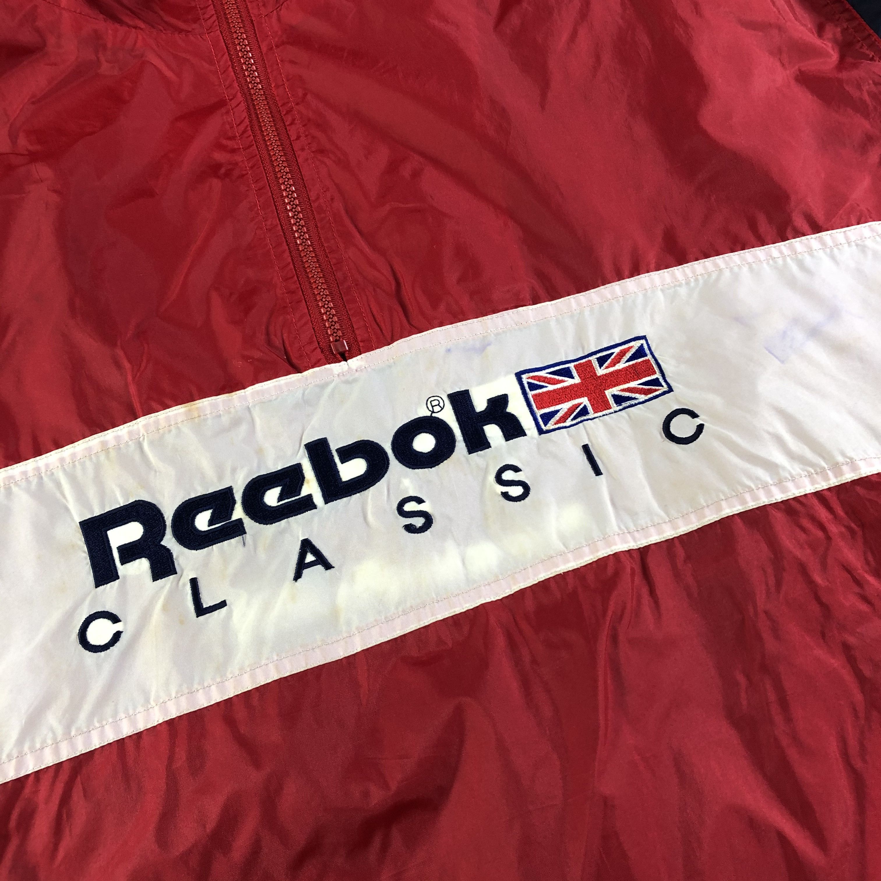 Reebok Vintage Reebok Hooded Windbreaker Jacket-JC215 Size US L / EU 52-54 / 3 - 3 Thumbnail