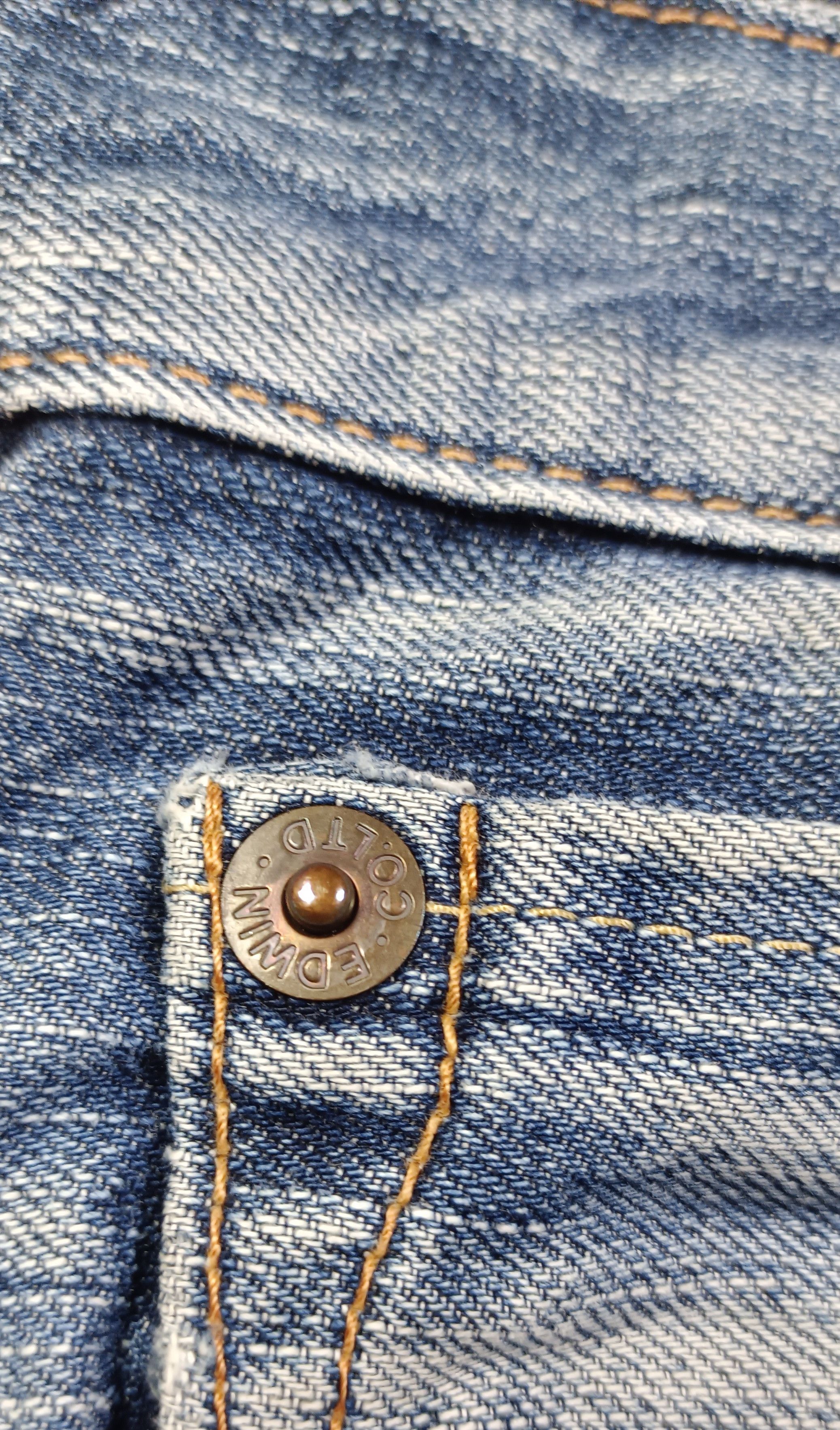 Edwin Vintage Edwin 503 Blue Trip Distressed Jeans Very Rare Size US 32 / EU 48 - 8 Thumbnail