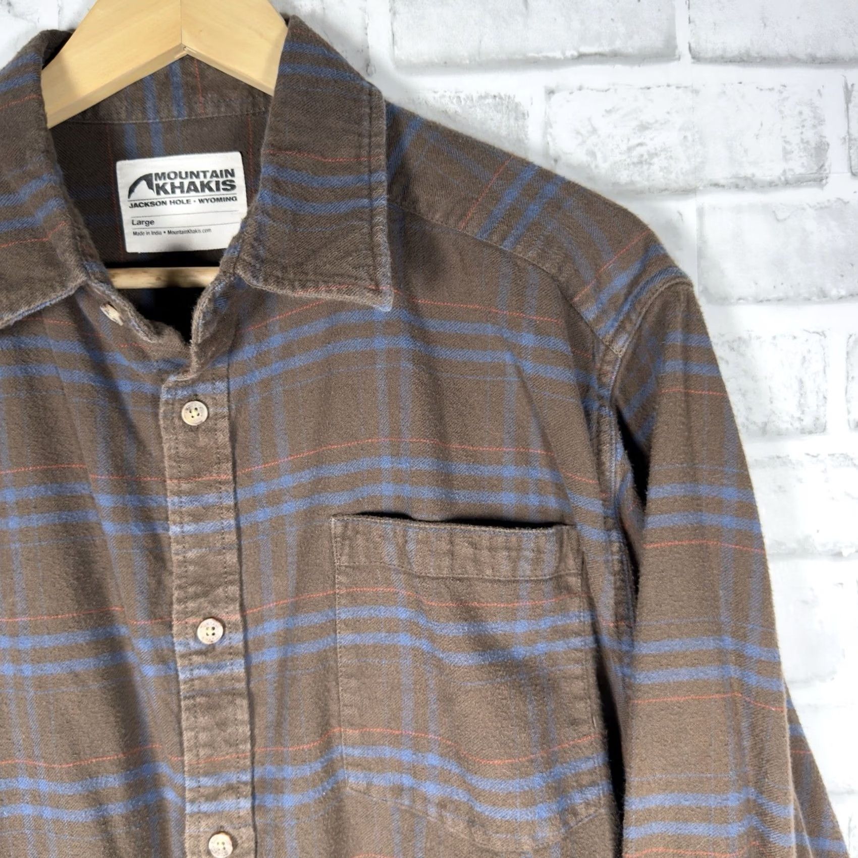 Mountain Khakis Mountain Khakis Brown Long Sleeve Button-Down Shirt Mens Size L Size US L / EU 52-54 / 3 - 2 Thumbnail