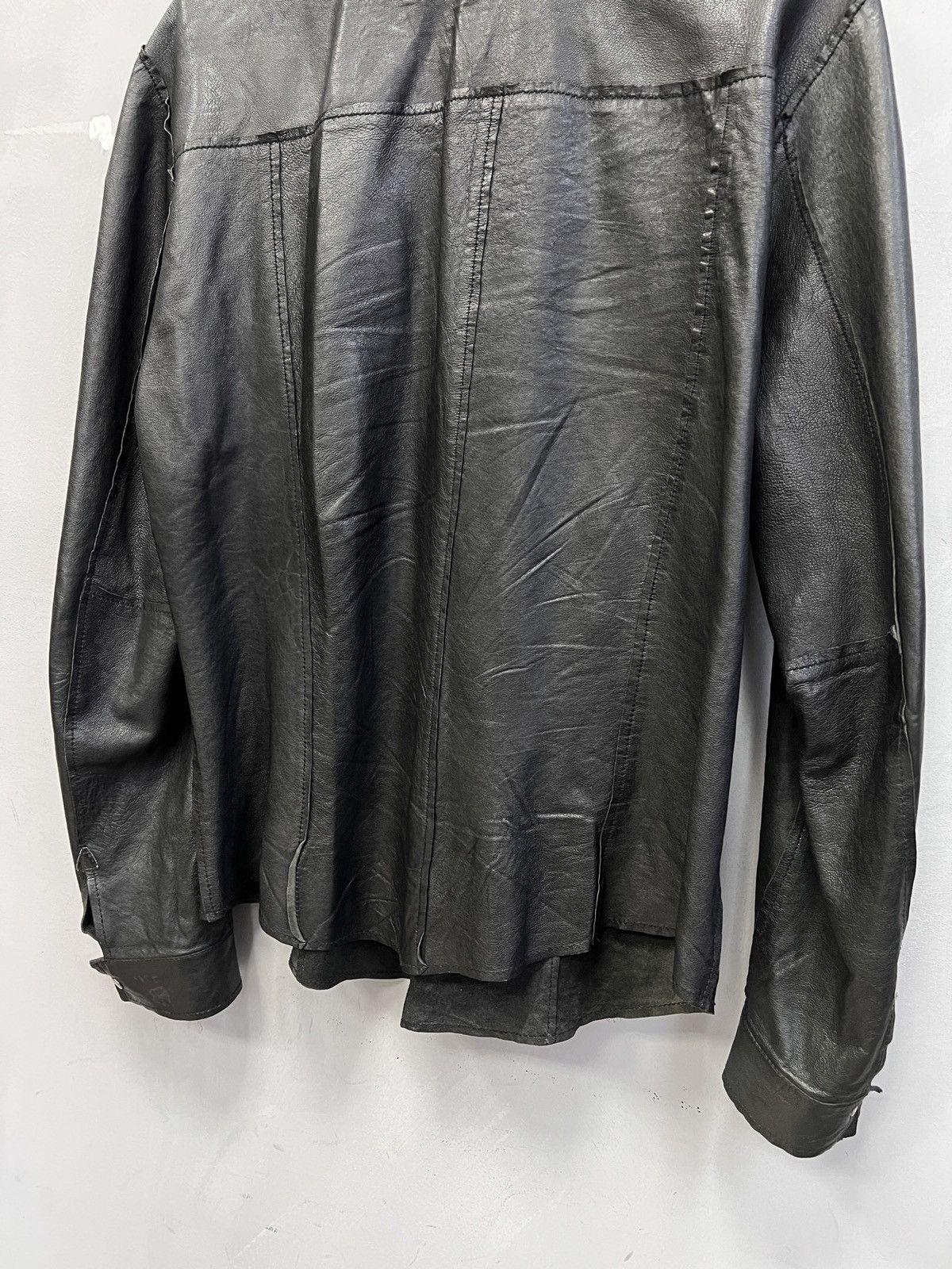 Other Reversible leather jacket y2k button up rick owens style Size US M / EU 48-50 / 2 - 11 Thumbnail