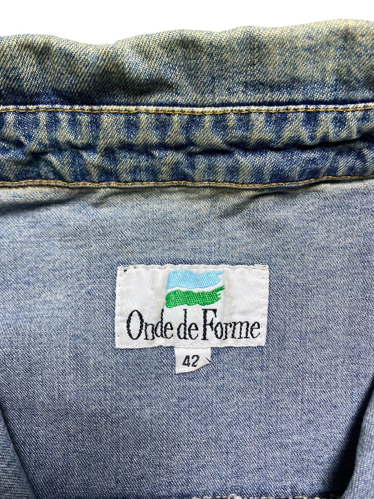 Vintage VINTAGE DENIM JACKET ONDE DE FORME Size US XS / EU 42 / 0 - 7 Thumbnail