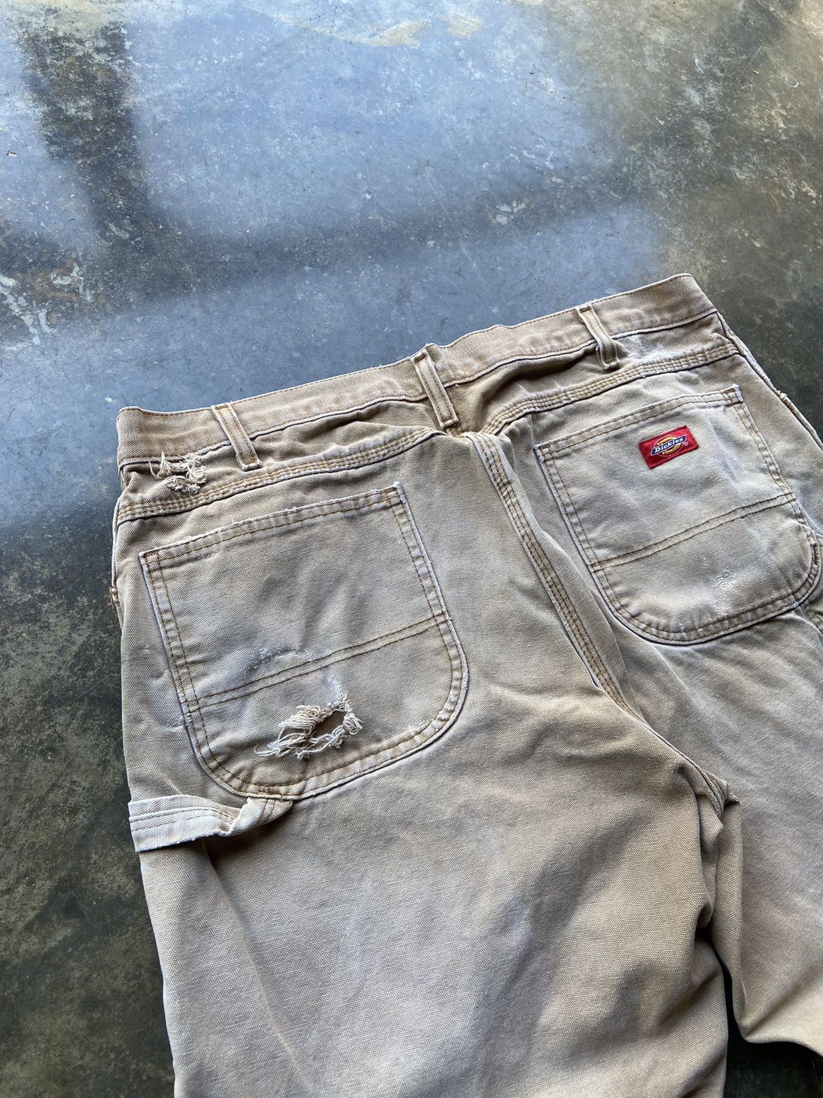 Dickies × Vintage Crazy Vintage Baggy Y2K Distressed Faded Work Pants Size US 38 / EU 54 - 2 Thumbnail