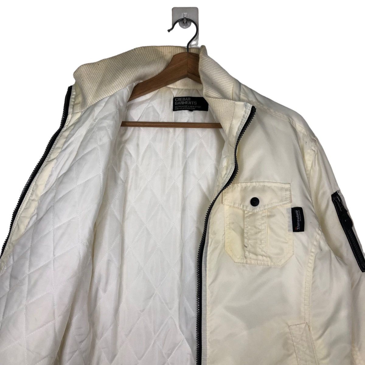 Japanese Brand 🔥Vintage Bomber Jacket Crebar Garments Inspire Issey Miyake Size US L / EU 52-54 / 3 - 12 Thumbnail
