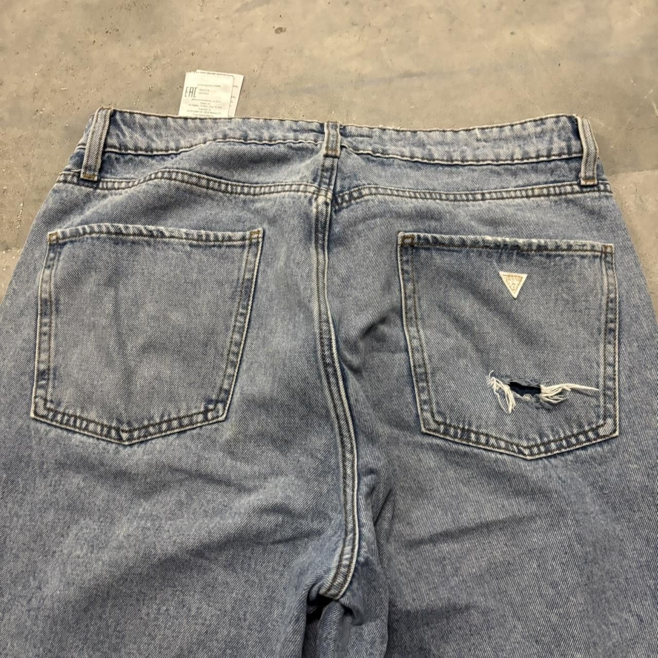 Japanese Brand × Vintage Crazy Vintage Y2K/2000s Light Wash Distressed Streetwear Denim Jeans! Size US 31 - 7 Thumbnail