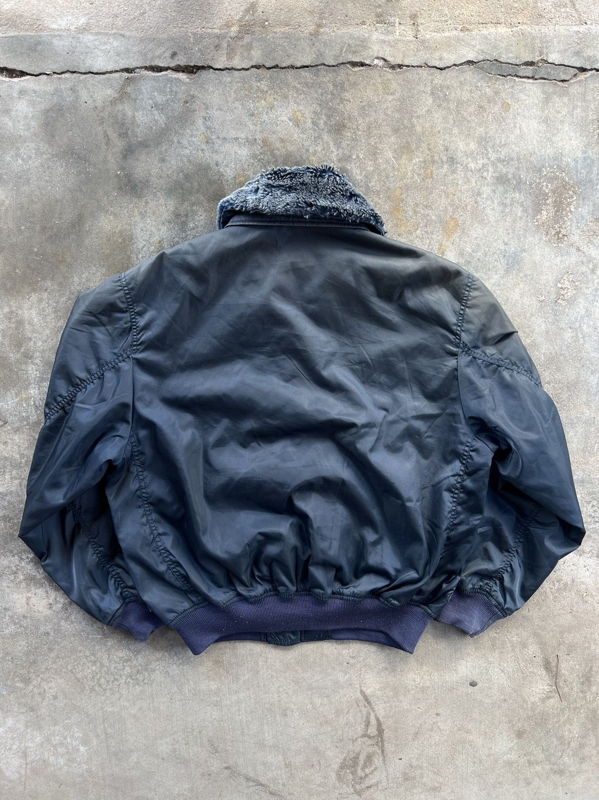 Vintage Vintage Boss Coffee Bomber Fur Flight Jacket Size US M / EU 48-50 / 2 - 6 Thumbnail