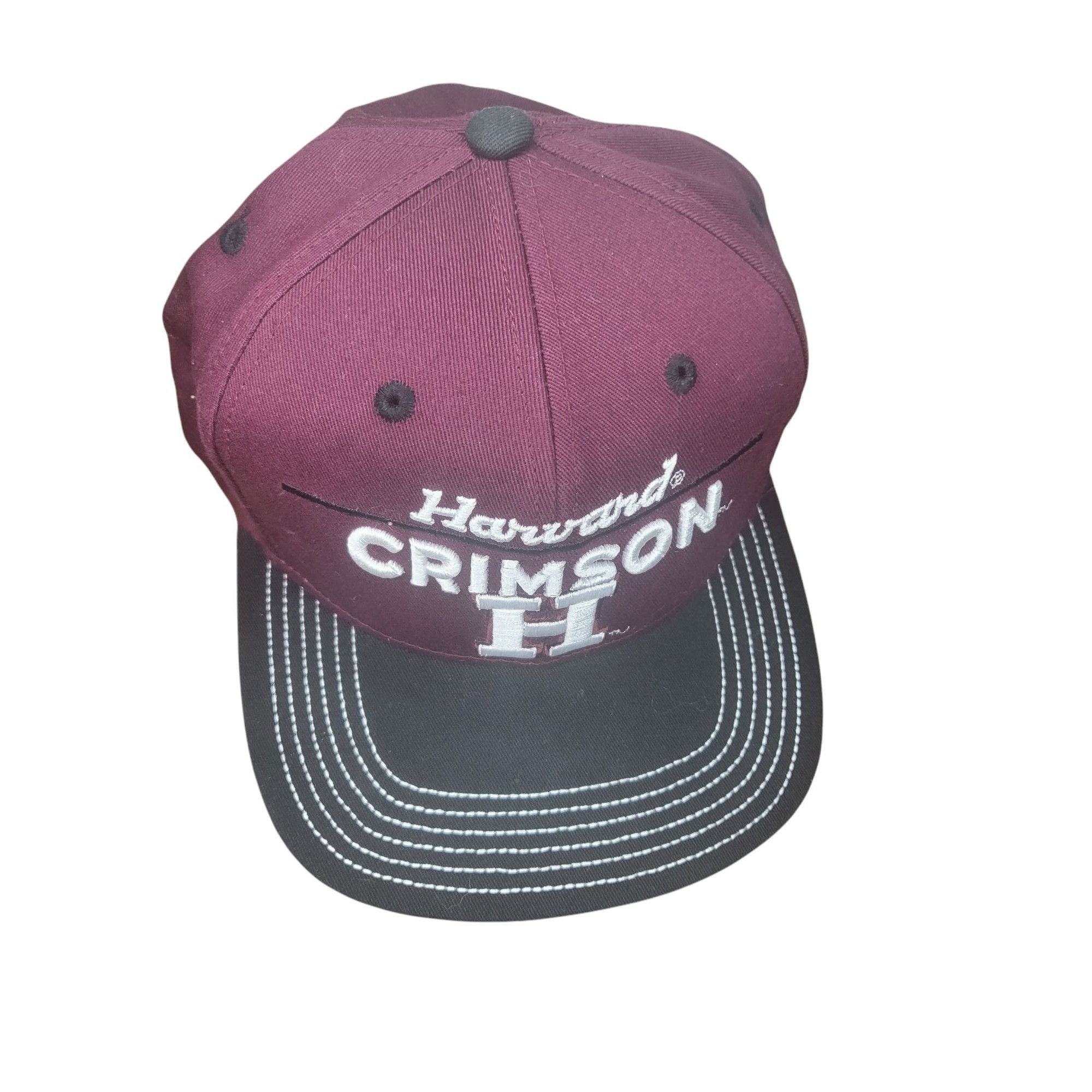 NCAA NCAA Harvard Snapback Hat Youth Crimson Maroon Black Casual Size ONE SIZE - 1 Thumbnail