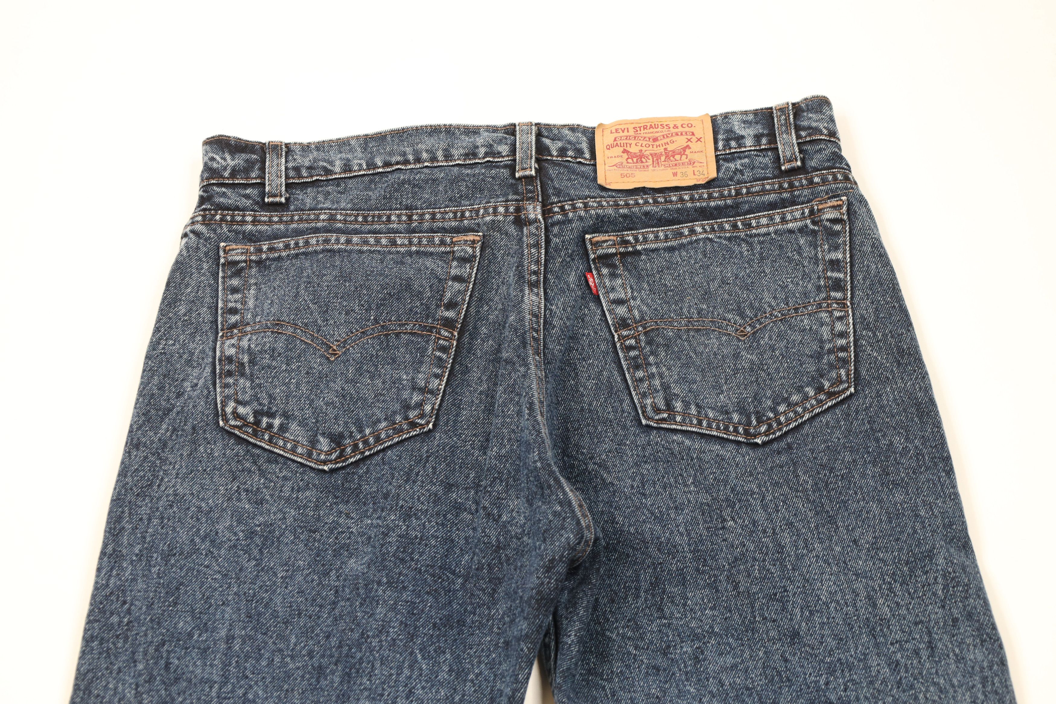 Levi's × Vintage Vintage 80s Levis 505xx Regular Fit Denim Jeans Blue USA Size US 36 / EU 52 - 11 Thumbnail