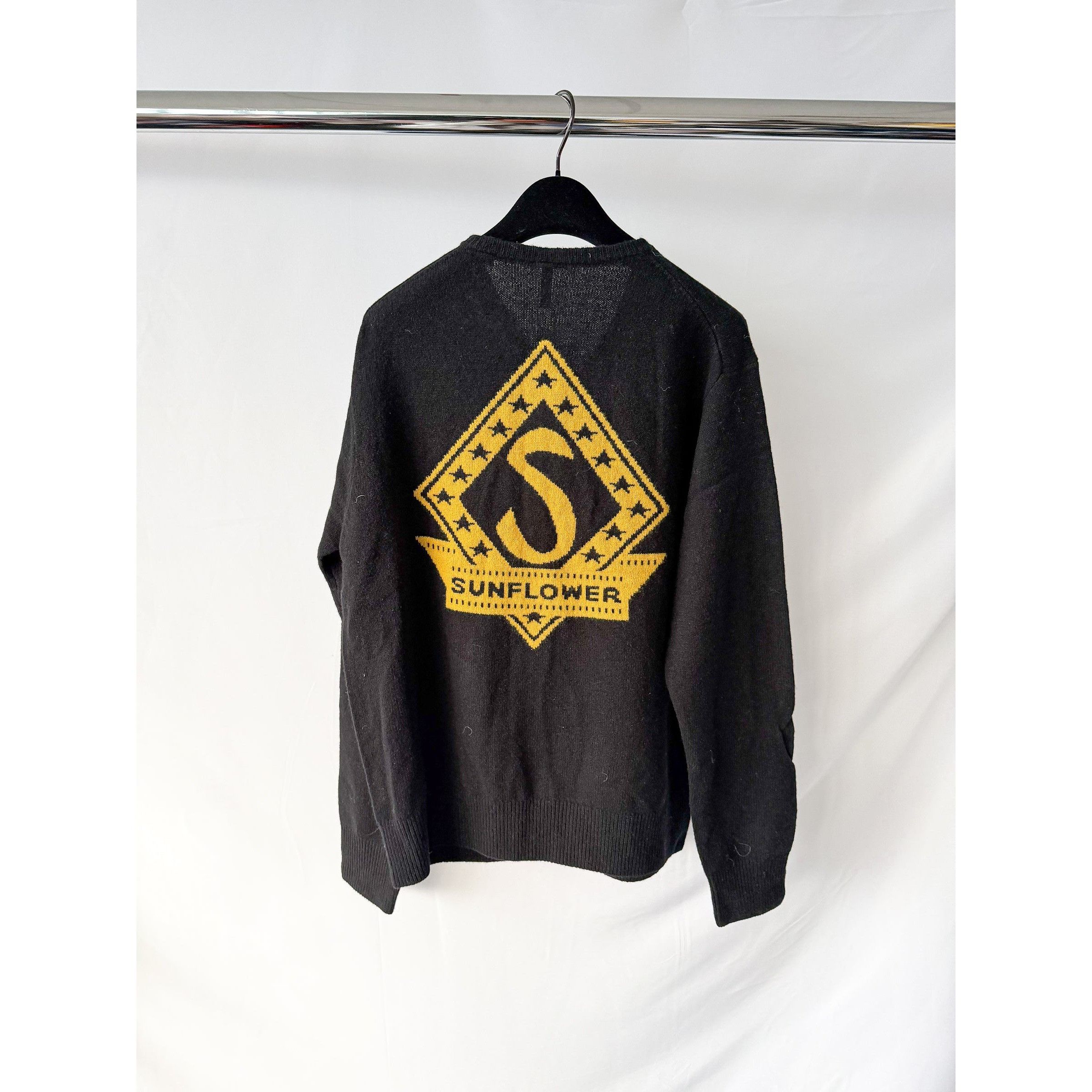 Sunflower Sunflower Black Movie Merino Wool Zip Cardigan Size US XL / EU 56 / 4 - 5 Thumbnail