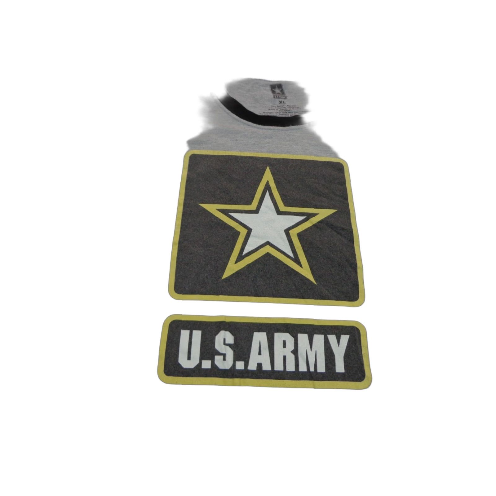 Vintage US Army T Shirt Gray Ringer Style Tee XL Unisex Adults Short Sleeve Cotton Blend Army Shirt Size US XL / EU 56 / 4 - 1 Thumbnail