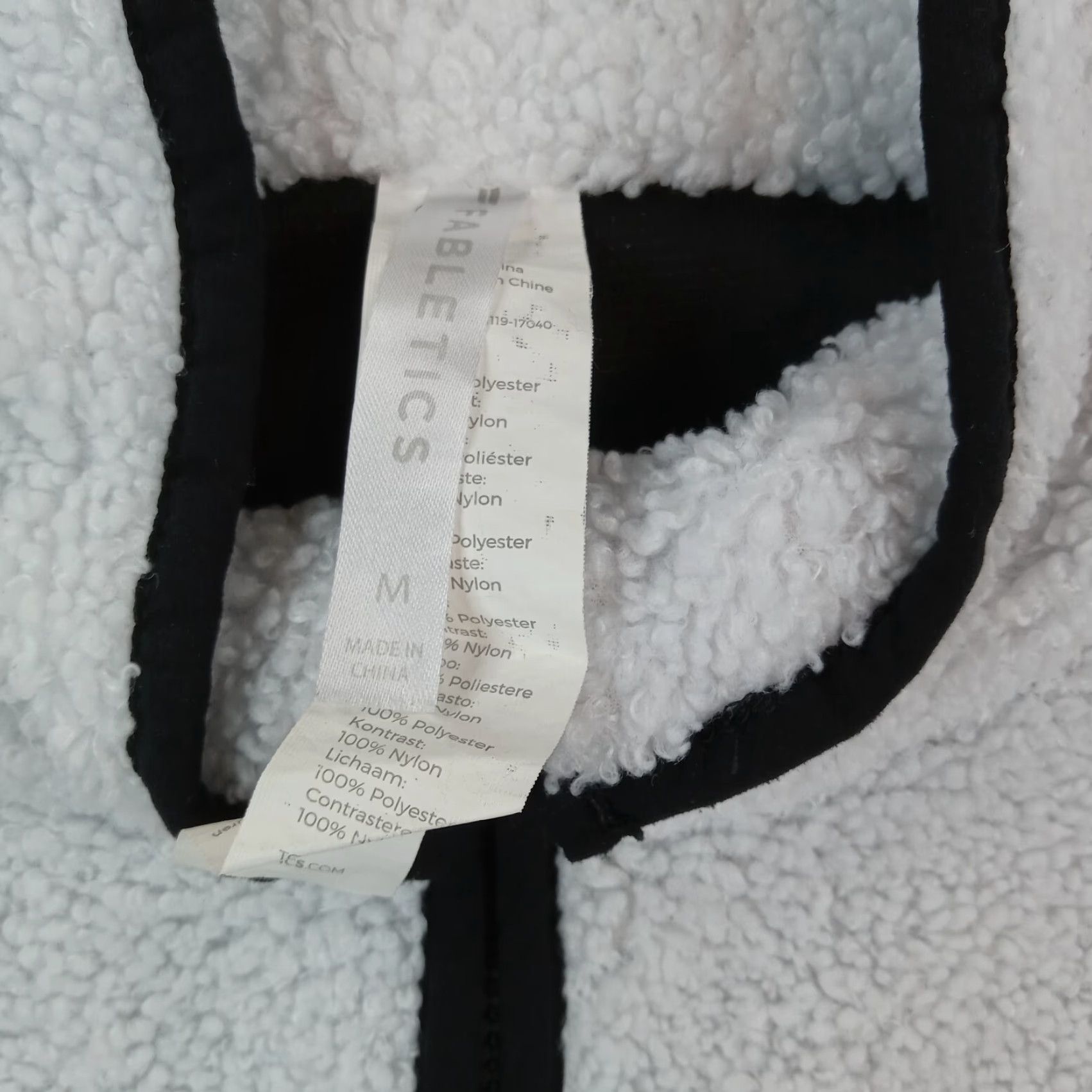 Fabletics Fabletics Full Zip Sherpa Fleece Sweatshirt Womens Medium White Size M / US 6-8 / IT 42-44 - 5 Thumbnail