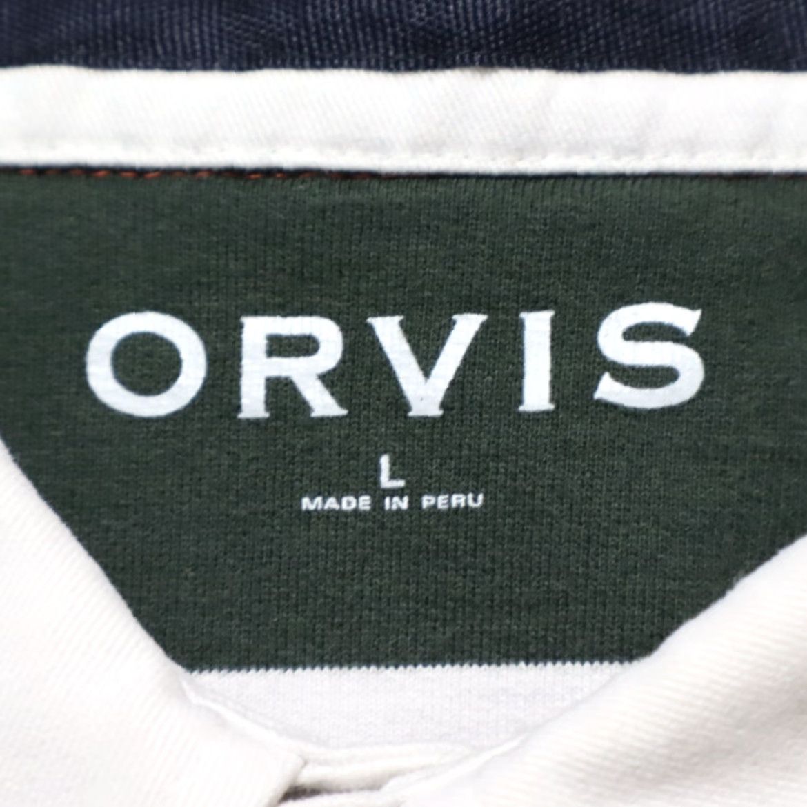 Orvis Orvis Patchwork Rugby Cotton Striped Long Sleeve Polo Shirt Men's L Size US L / EU 52-54 / 3 - 5 Thumbnail
