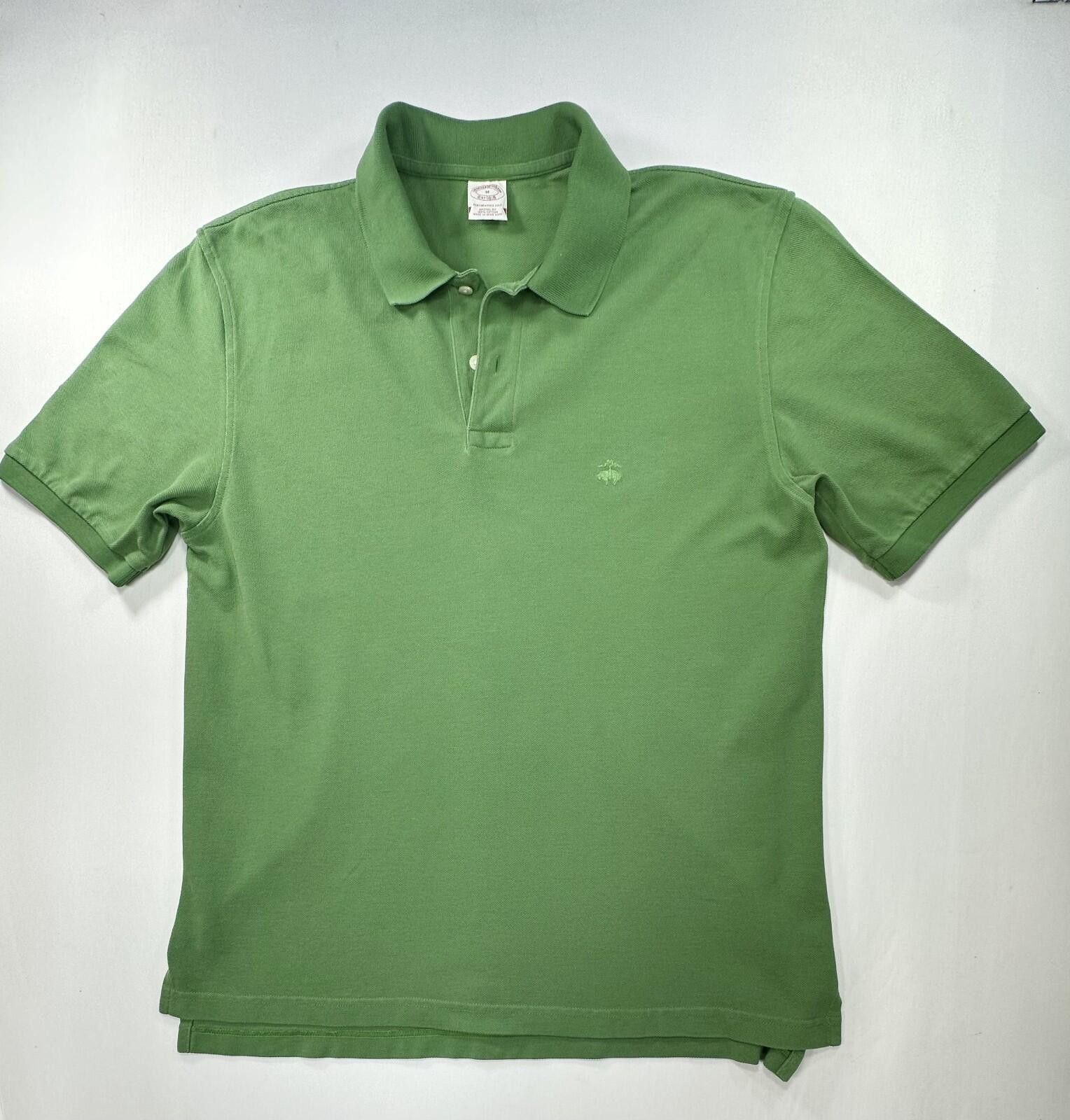 Brooks Brothers Brooks Bros 1/4 Button Performance Polo Shirt Green Mens M Size US XXL / EU 58 / 5 - 1 Thumbnail