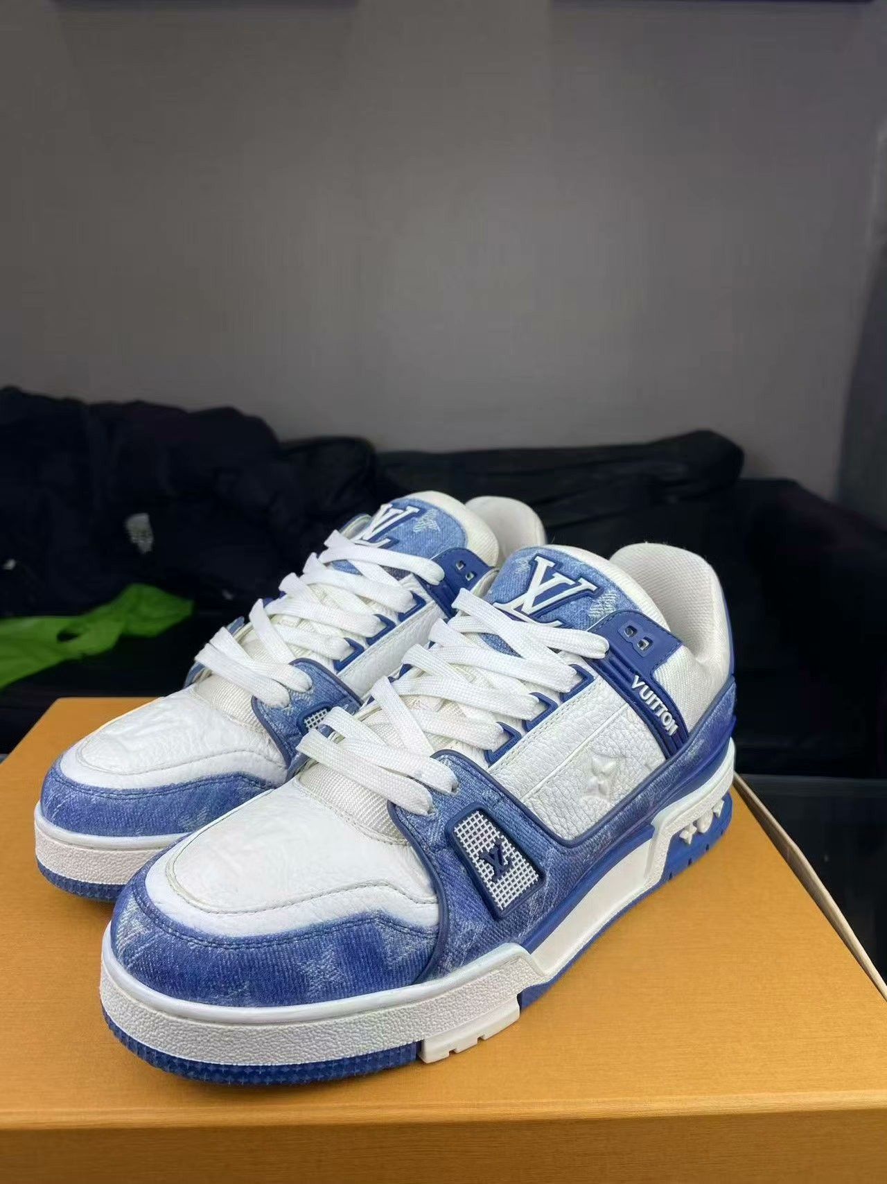 Louis Vuitton Louis Vuitton Training Denim Blue Lowtop Sneakers 7.5 Men Size US 7.5 / EU 40-41 - 1 Thumbnail