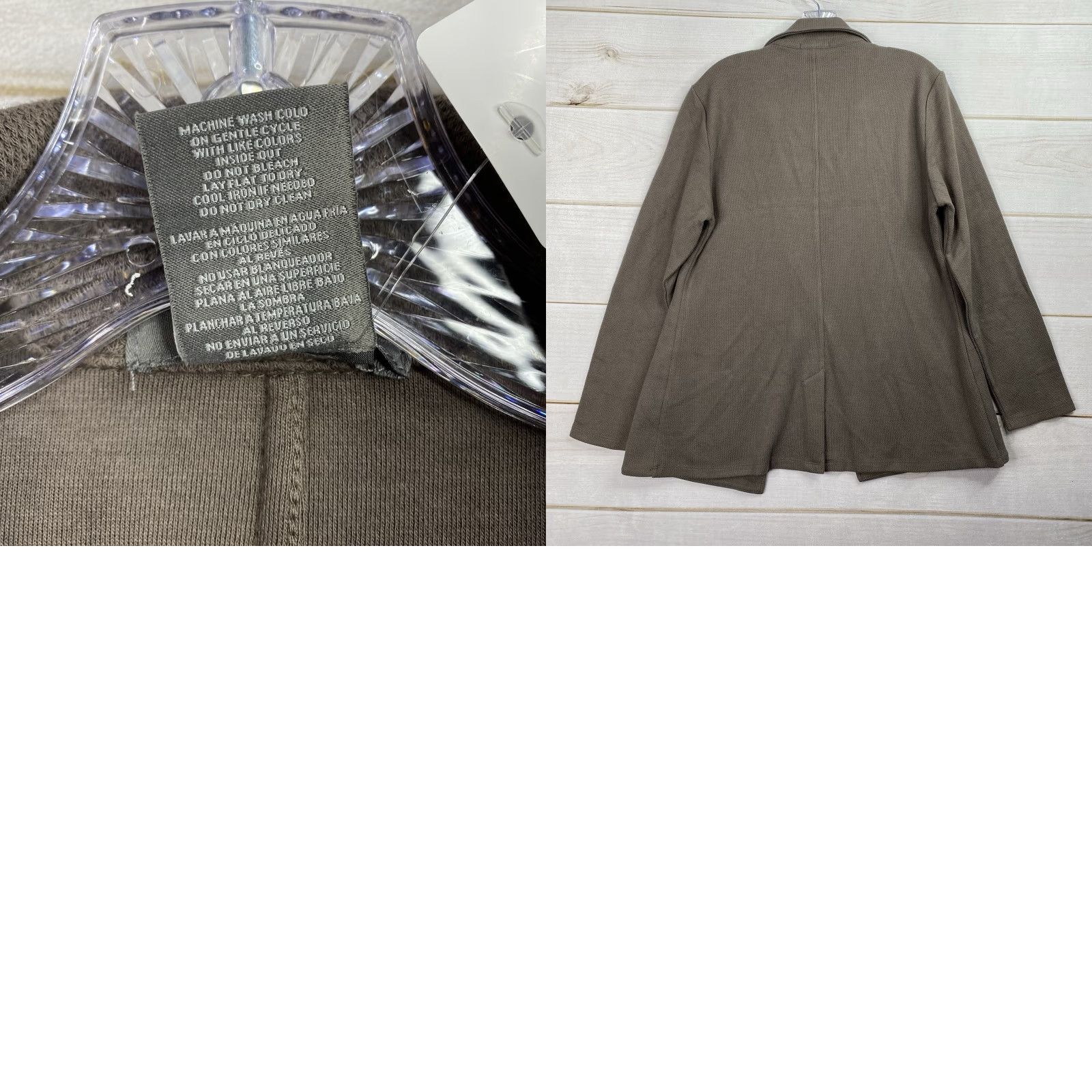 Vintage Matty M Womens Knit Jacket Sz L Brown Open Front Casual NWT Jacket Size L / US 10 / IT 46 - 8 Thumbnail