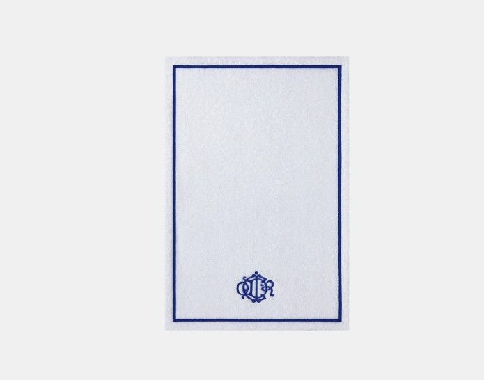 Dior o1w1db10425 HYN01SM Size: OS / Hand Towel in Blue & White Size ONE SIZE - 1 Thumbnail