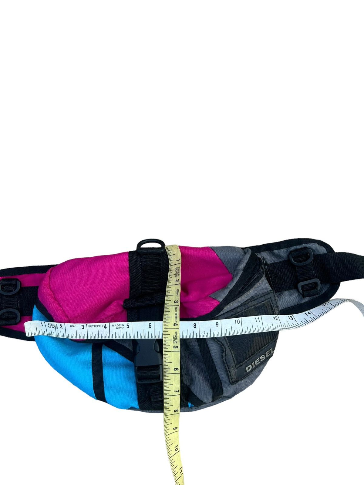 Diesel Vintage Diesel Multi Colour Block Nylon Waist Chest Bag Size ONE SIZE - 25 Thumbnail