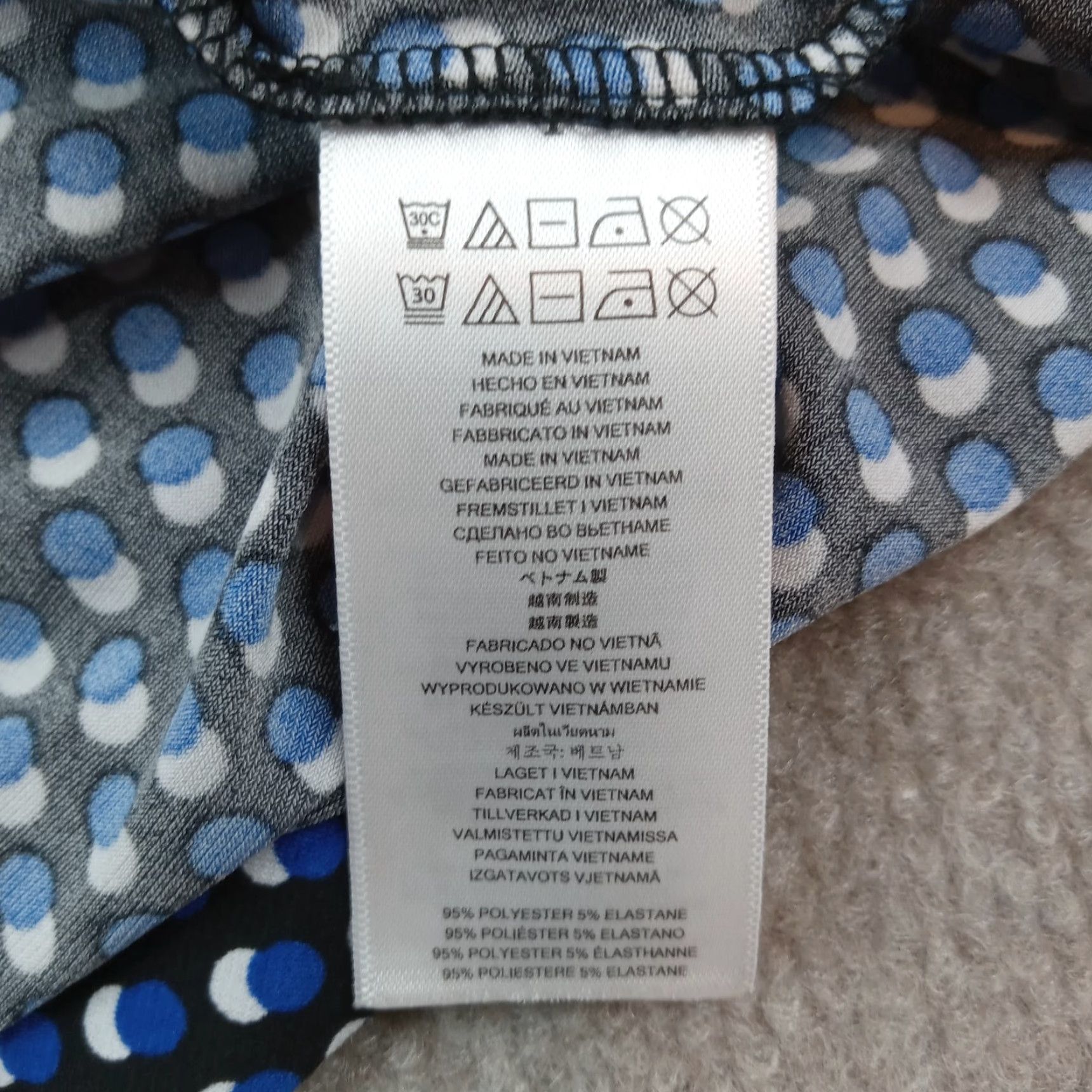Michael Kors Michael Kors Dress Maxi Womens Medium Blue Black White Polka Dot Sleeveless V-Neck Sleeved Pullover Size M / US 6-8 / IT 42-44 - 5 Thumbnail