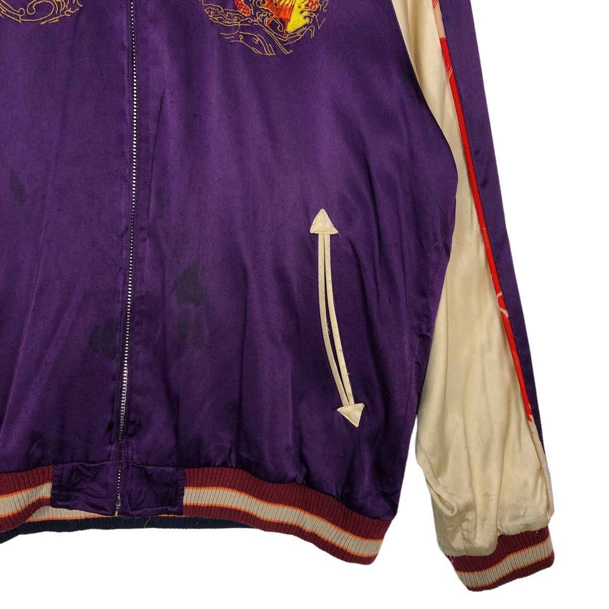 Japanese Brand 🔥90s Vintage Japaneseaioha Sukajan Souvenir Jacket Big Logo Size US M / EU 48-50 / 2 - 4 Thumbnail