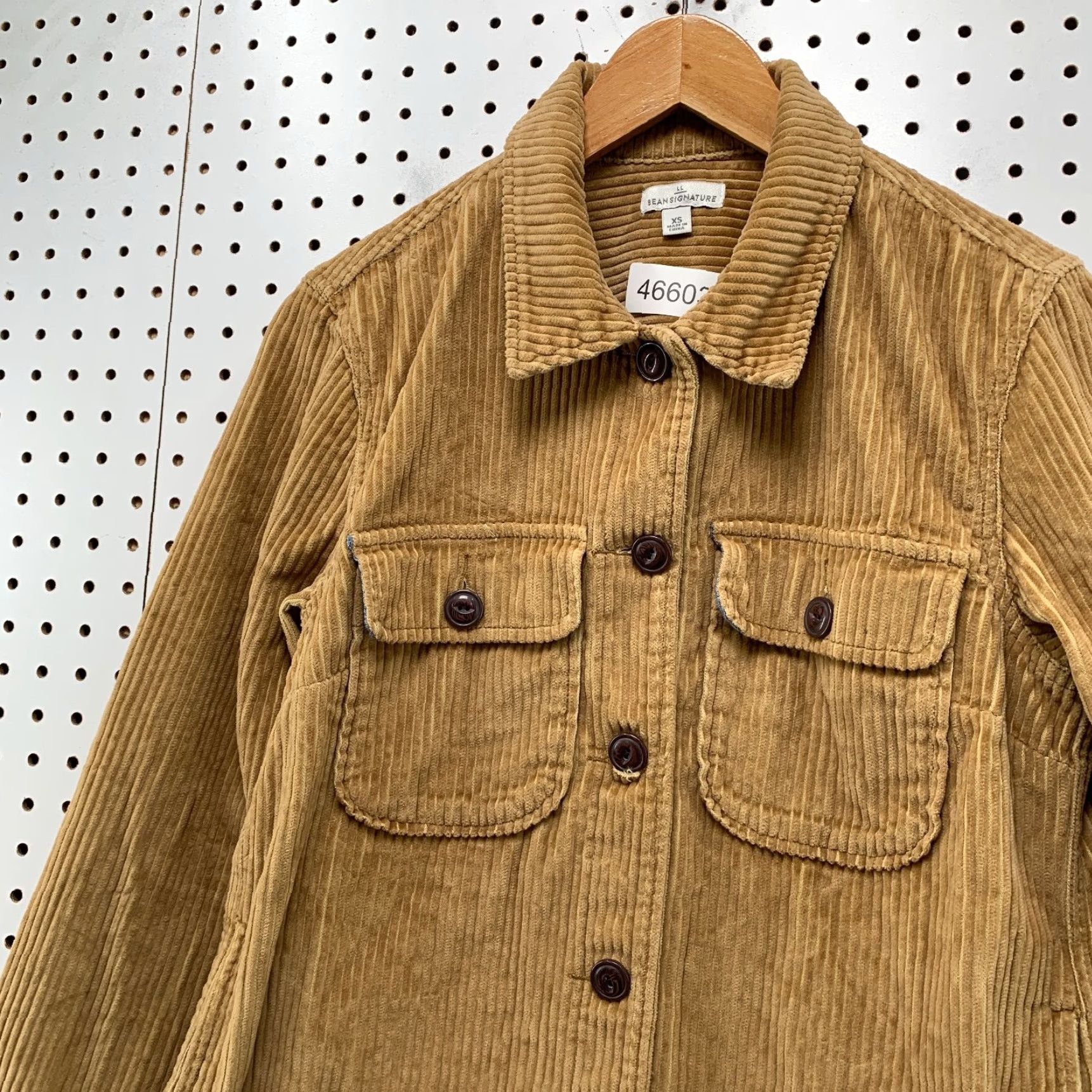 Vintage VINTAGE LL Bean Signature Corduroy Shirt Jacket Womens XS Brown 100% Cotton Shacket Size XS / US 0-2 / IT 36-38 - 7 Thumbnail
