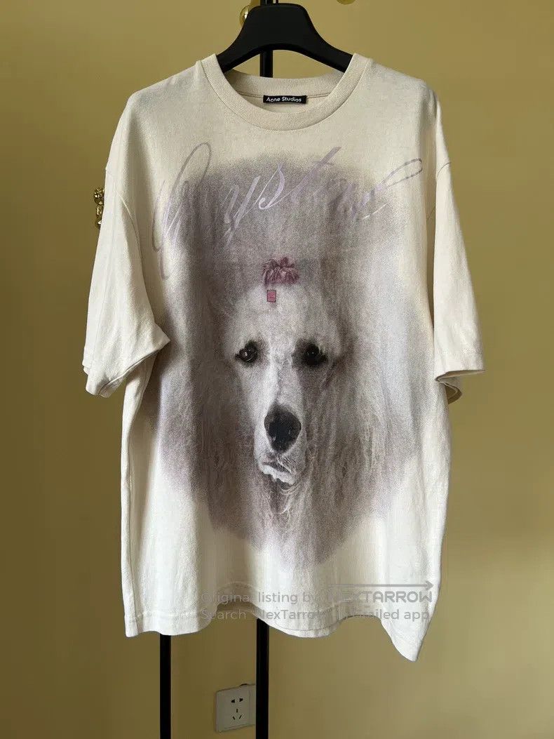 Acne Studios Acne Studios Dog print short-sleeve T-shirt, beige Size S / US 4 / IT 40 - 1 Thumbnail