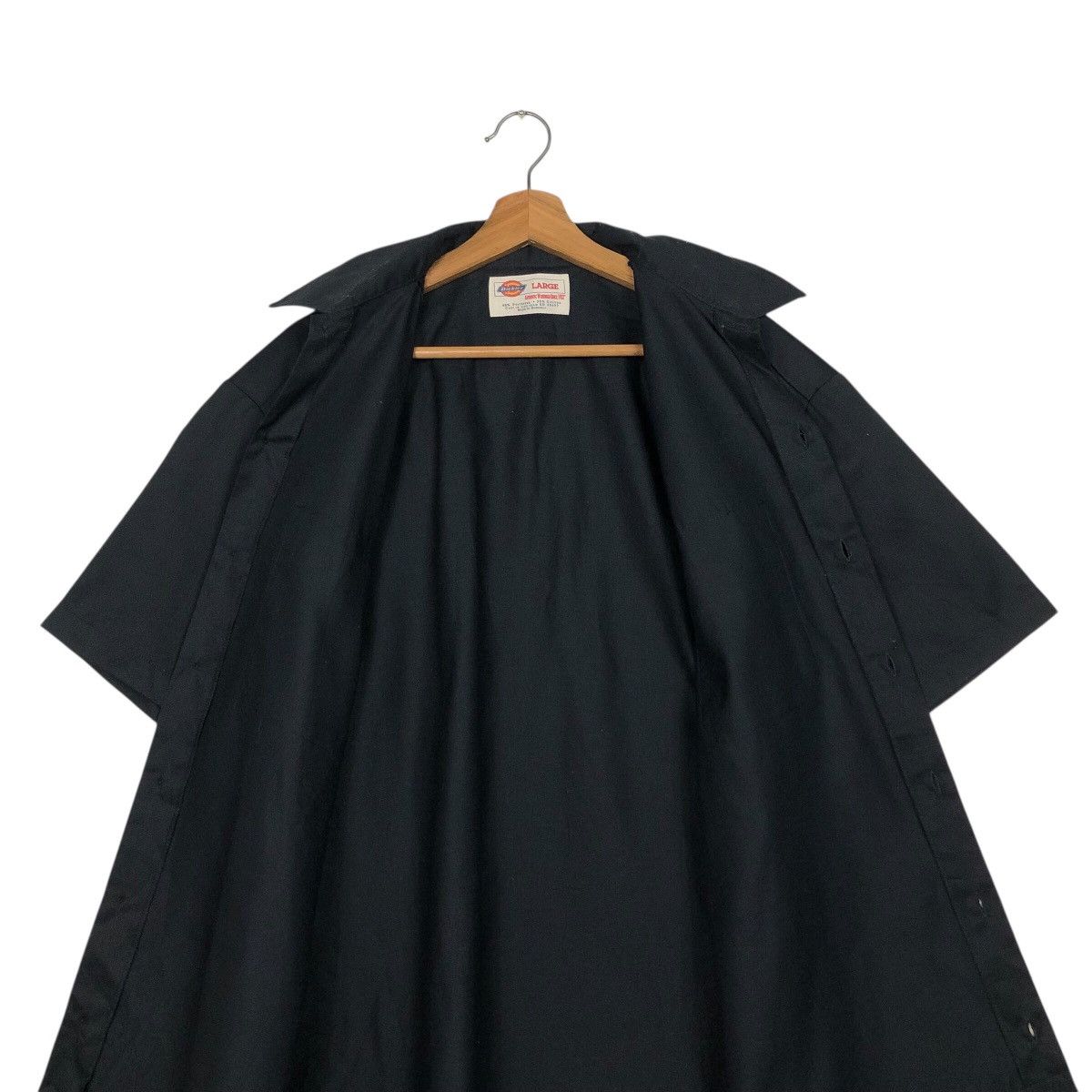 Japanese Brand 📌Rich Black Vintage Chore Work Shirt Bowling Shirt Dickies Size US L / EU 52-54 / 3 - 16 Thumbnail
