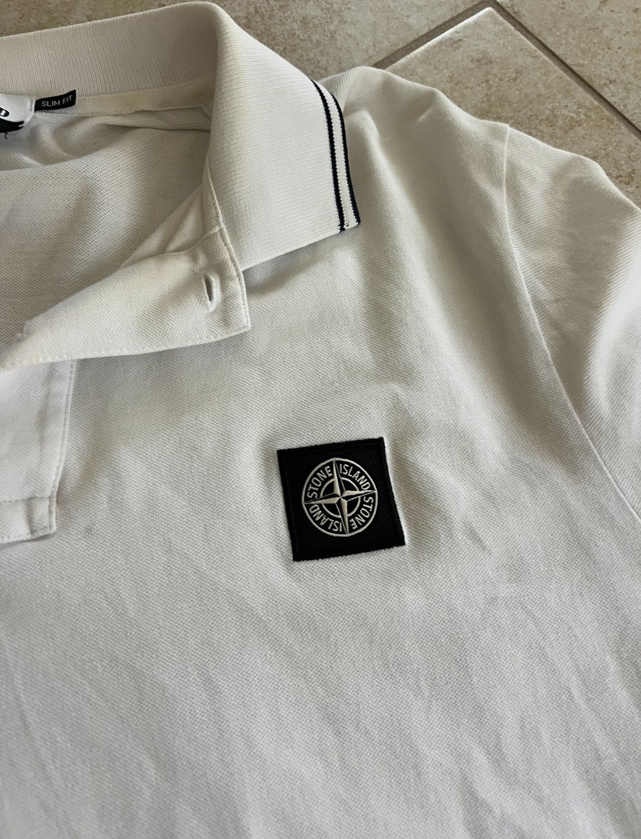 Stone Island Stone Island White Polo Size US XL / EU 56 / 4 - 2 Thumbnail
